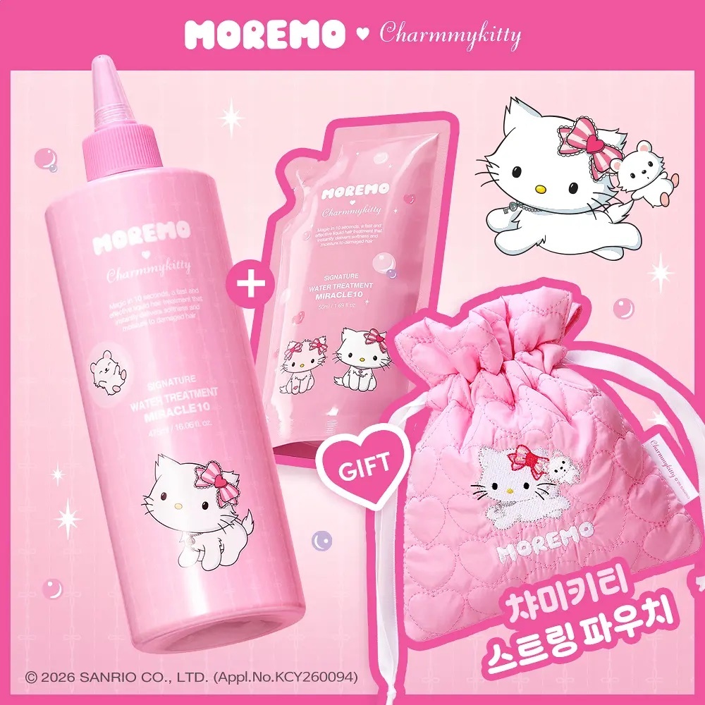 《olive young 連線》Moremo x charmmykitty water treatment 475ml+50ml