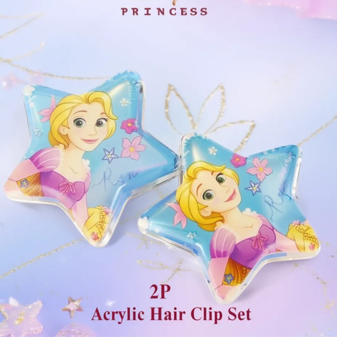 迪士尼公主 - 兒童髮飾 幻彩髮夾長髮公主