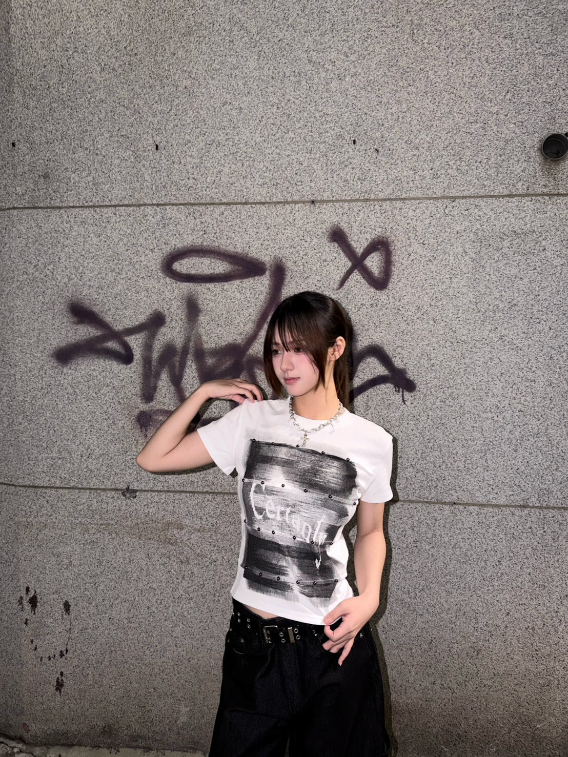 (GOAL) 美式立體鉚釘短版上衣 MU 26043