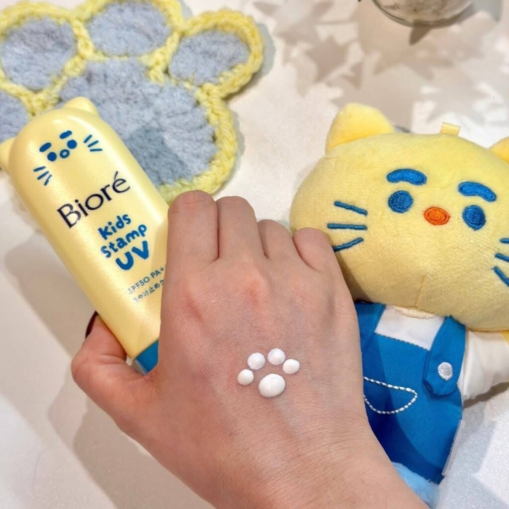 日本超人氣親子防曬新寵 [Biore Kids Stamp UV 兒童肉球防曬印章 SPF50 PA+++]