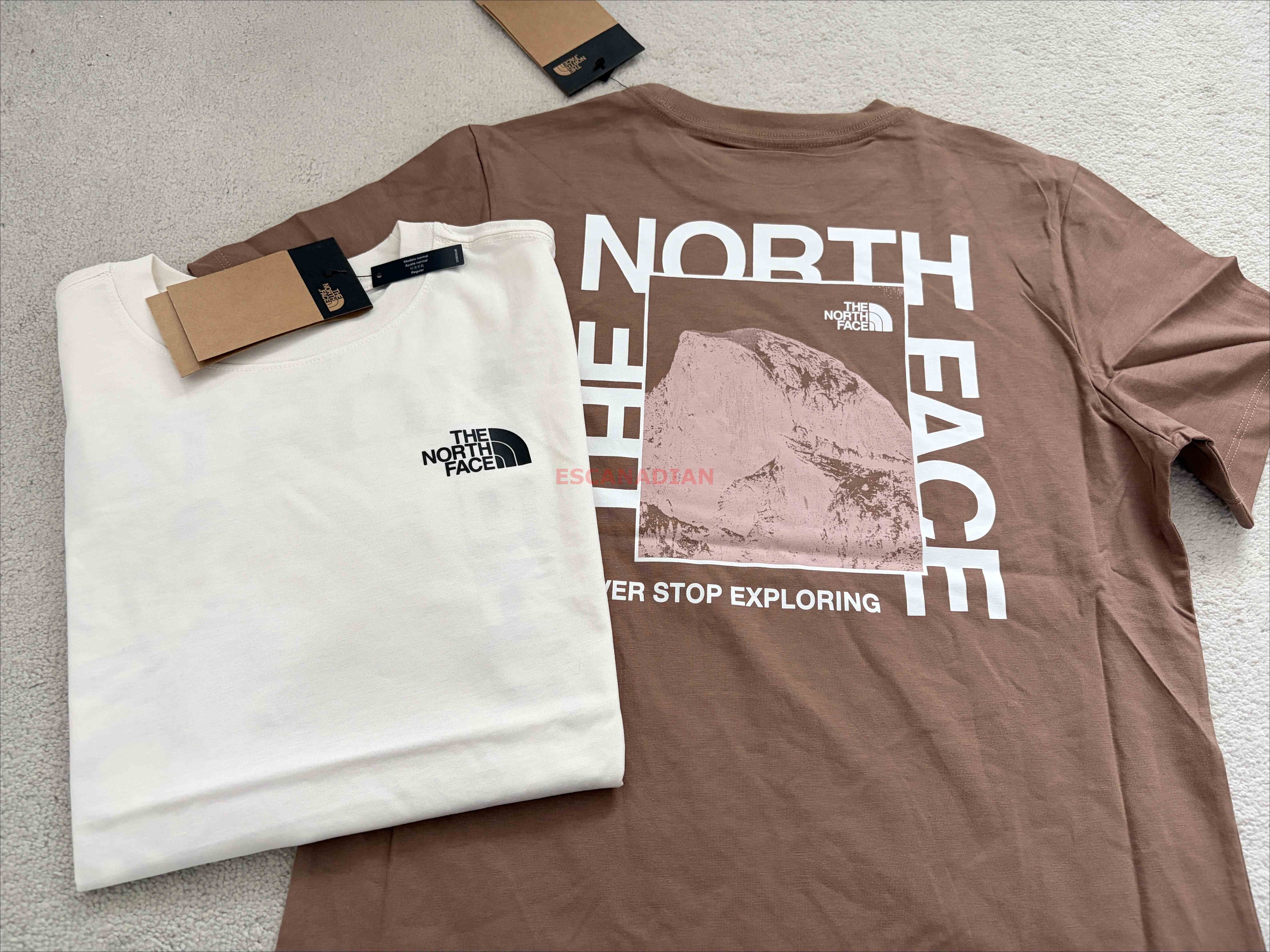 THE NORTH FACE 女大人 造型圖案標語 正反圖案 短TEE (2色) (正常版)