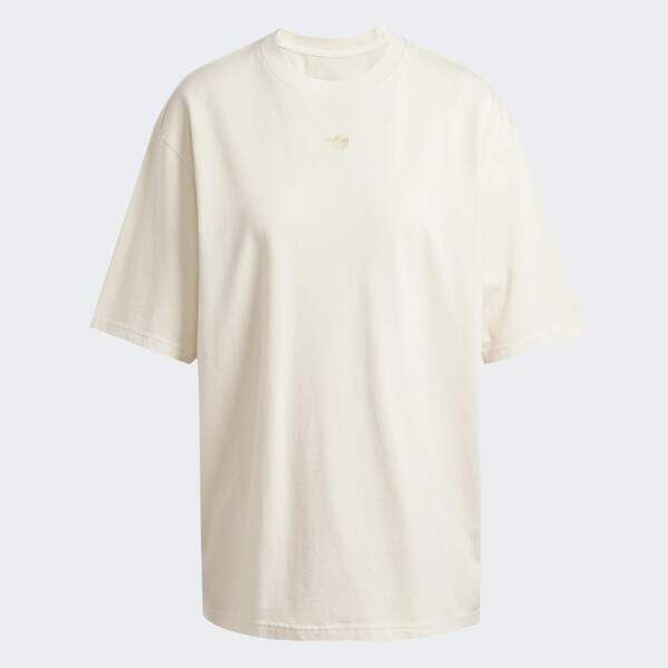 Adidas 愛迪達 Graphic Tee JD0039 女 上衣 米 亞版 垂墜感 素面