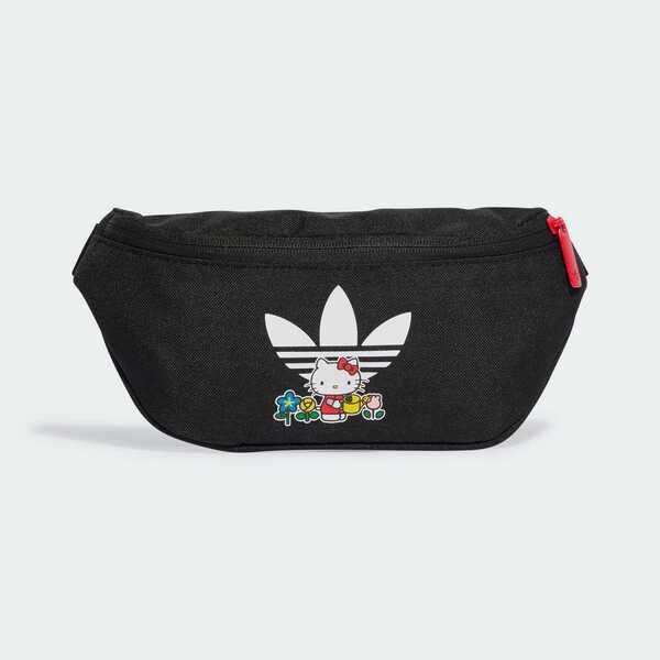 Adidas 愛迪達 Waistbag II3358 腰包 黑 聯名款 Hello Kitty 收納