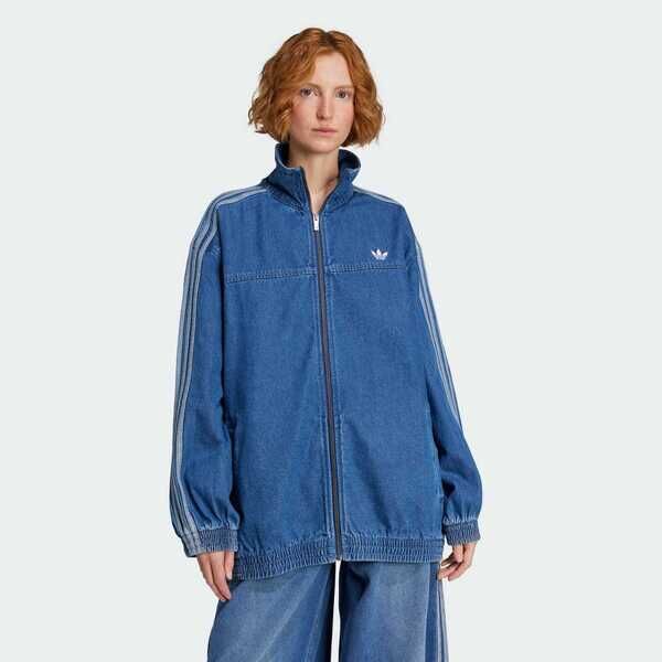 Adidas 愛迪達 Denim Os Tt JY2896 女 外套 夾克 運動外套 休閒穿搭 藍 亞版 牛仔布