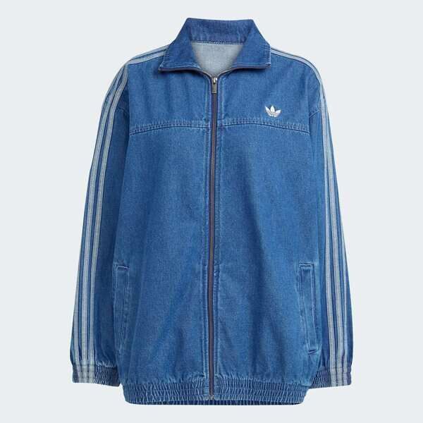 Adidas 愛迪達 Denim Os Tt JY2896 女 外套 夾克 運動外套 休閒穿搭 藍 亞版 牛仔布