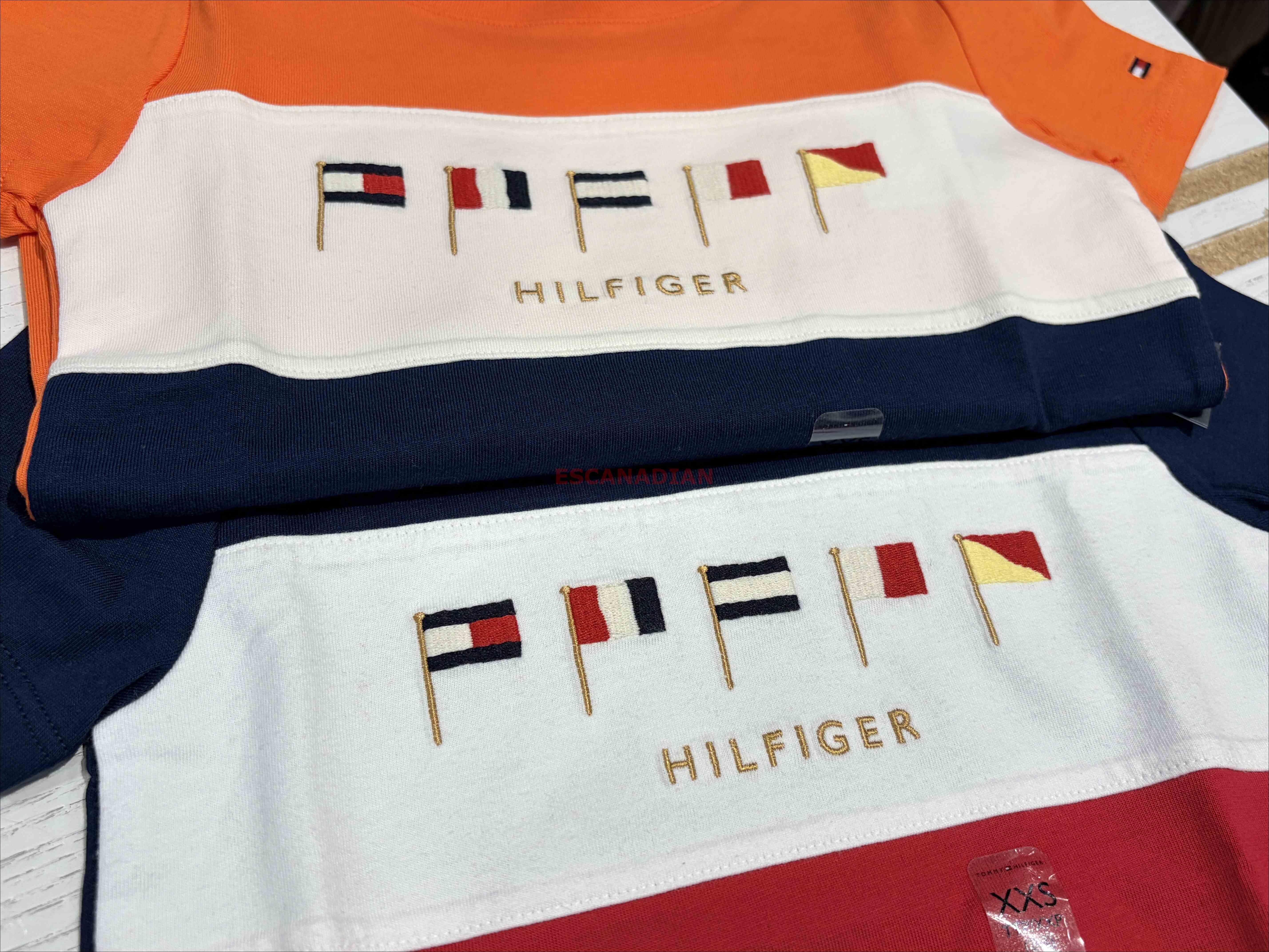 TOMMY 男大童 刺繡圖案拚色 短TEE (2色)