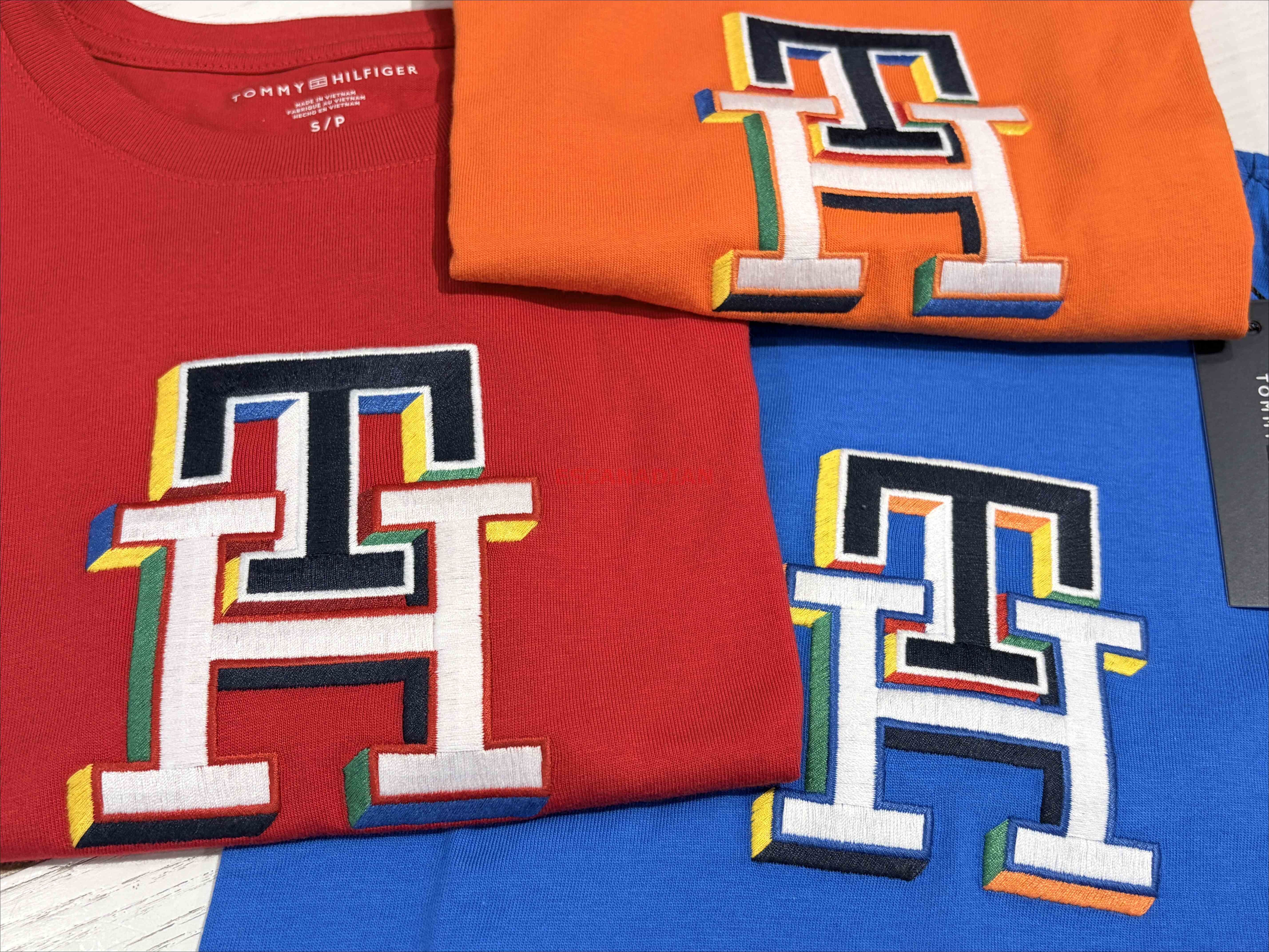 TOMMY 男大童 TH刺繡字樣 短TEE (3色)