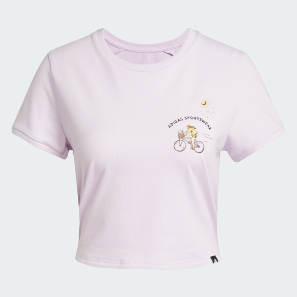 Adidas 愛迪達 W C Ddl Crop T JX5325 女 T恤 運動上衣 休閒短袖 粉紅 亞版 短版