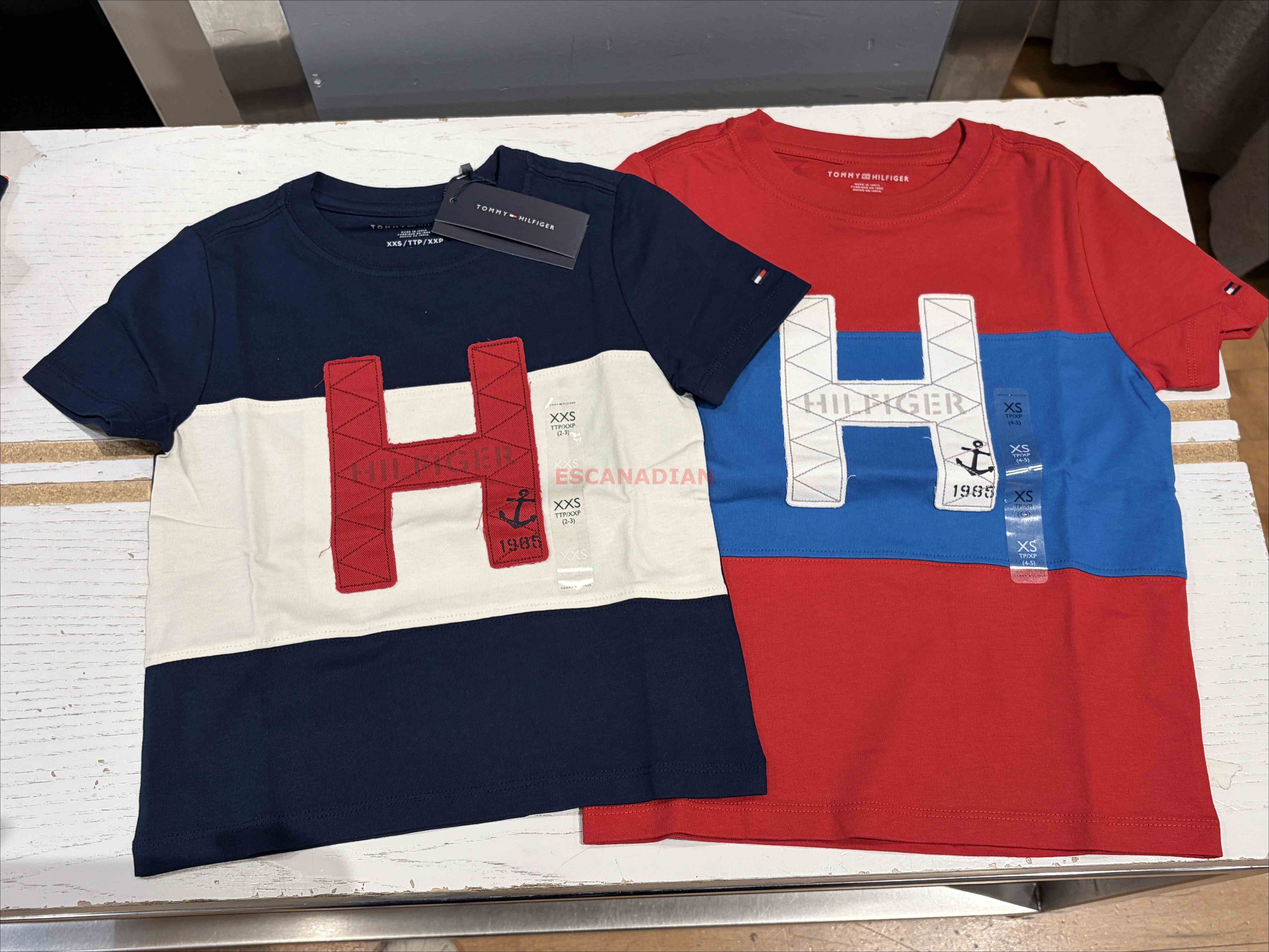 TOMMY 男大童 大H拚色 短TEE (2色)