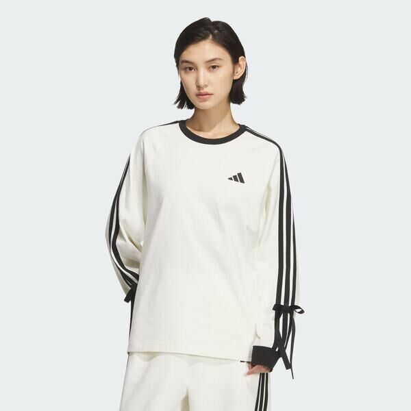 Adidas 愛迪達 Dance Ls Tee2 KG3859 女 長袖上衣 休閒長袖 白 亞版