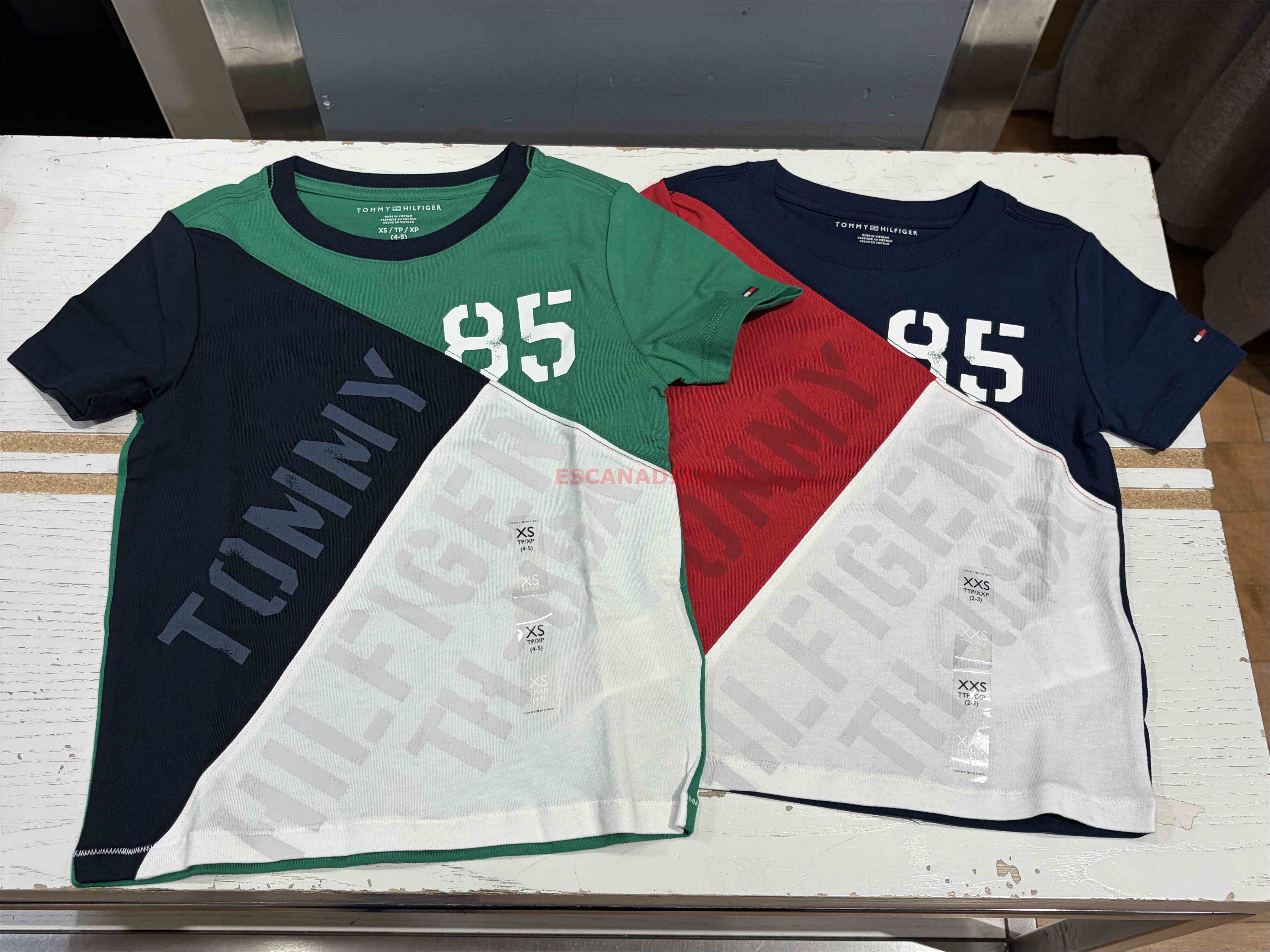 TOMMY 男大童 拚色造型 短TEE (2色)