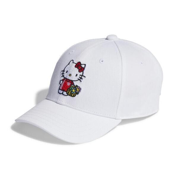 Adidas 愛迪達 Cap II3356 大童 運動帽 白 聯名款 Hello Kitty 戶外遮陽