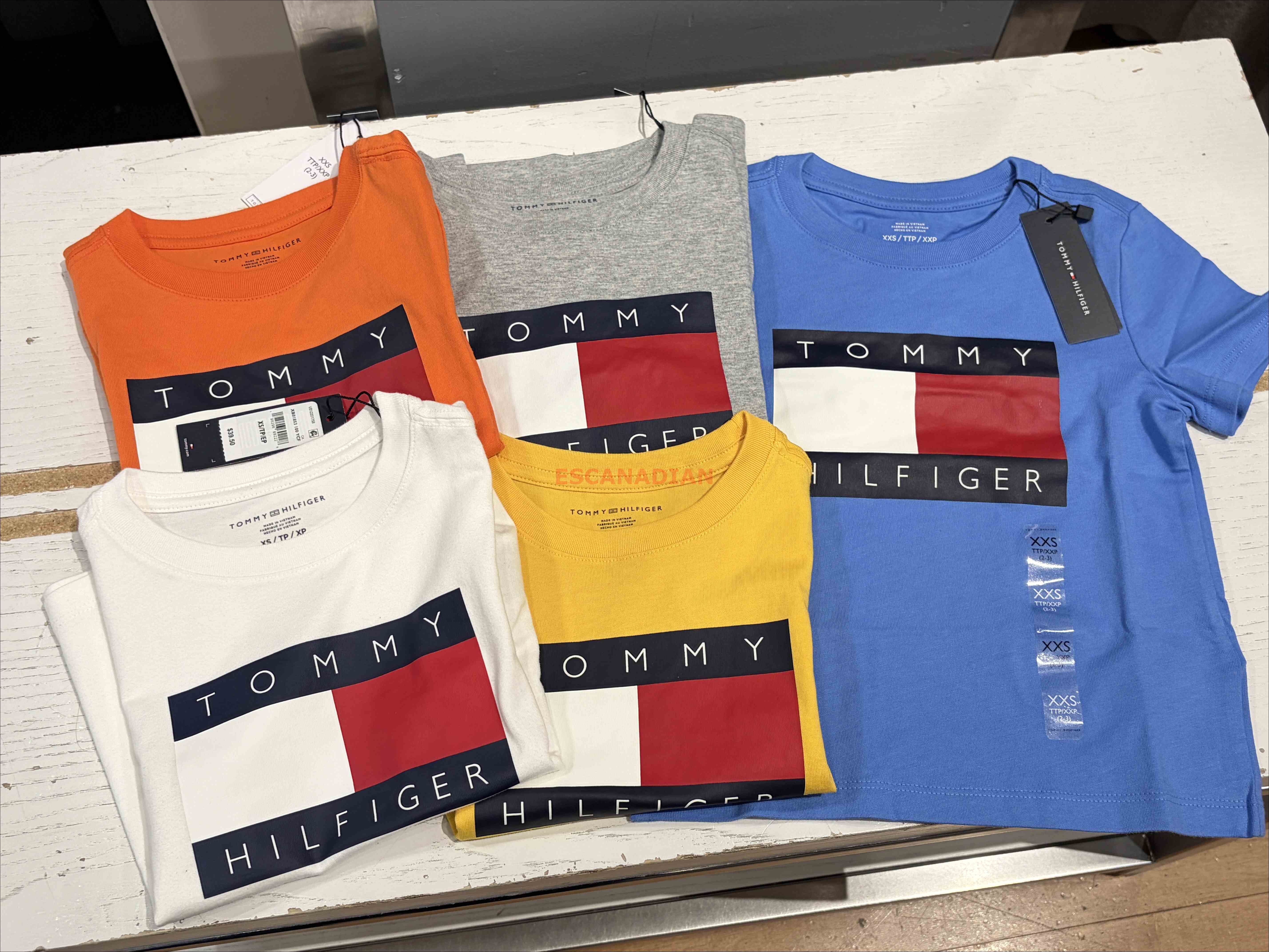 TOMMY 男大童 經典大LOGO 短TEE (5色)