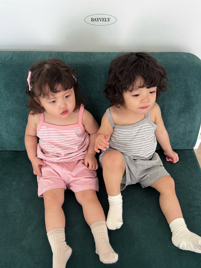 正韓夏BAYVELY 三色條紋背心