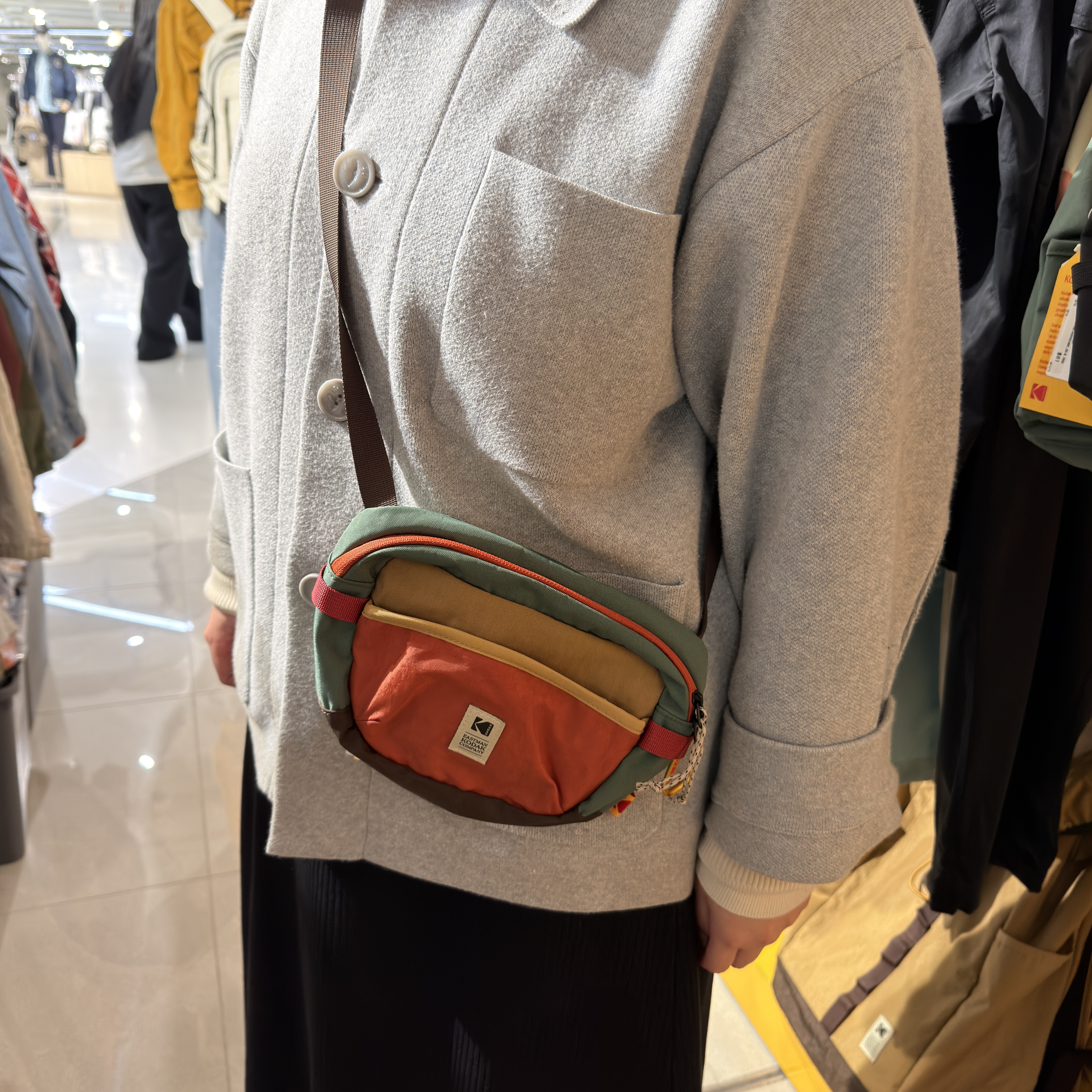 【韓國🇰🇷限時連線 收單至4/2 中午12:00準時收單 ✈️ 】Kodak 柯達 拼色 迷你 側背包 K6143RBG90｜K5343RBG90