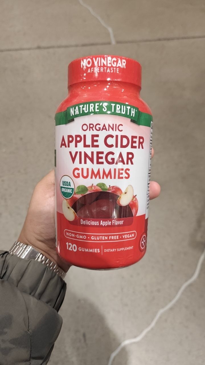 [U] CW NATURE'S TRUTH ORGANIC APPLE CIDER VINEGAR GUMMIES, 120 GUMMIES, 840093114822 (UCW106)
