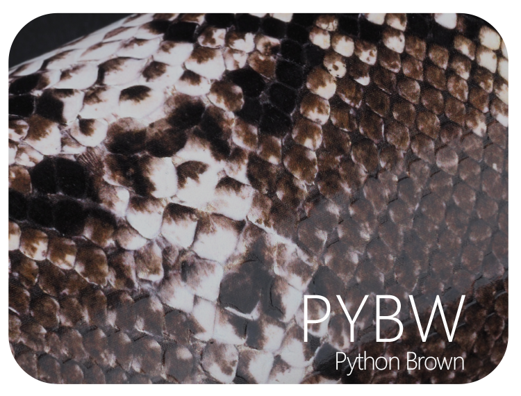 LIFE+GUARD PYBW Python Brown LIFE+GUARD Python Brown vinyl skin sample for 3C protective wraps