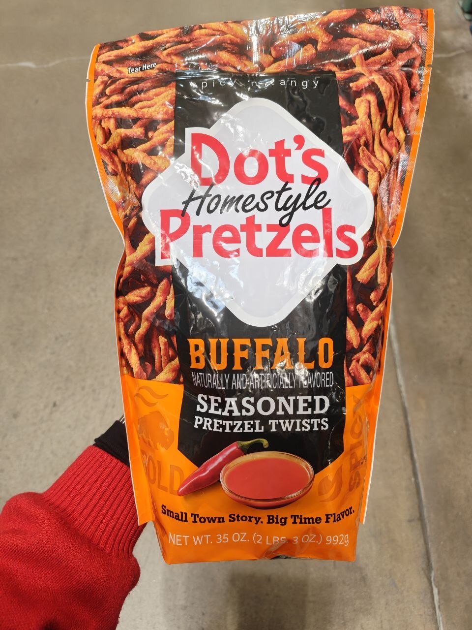 [U] CW DOT'S HOMESTYLE BUFFALO SEASONED PRETZEL TWISTS, 015665801497 (UCW61)