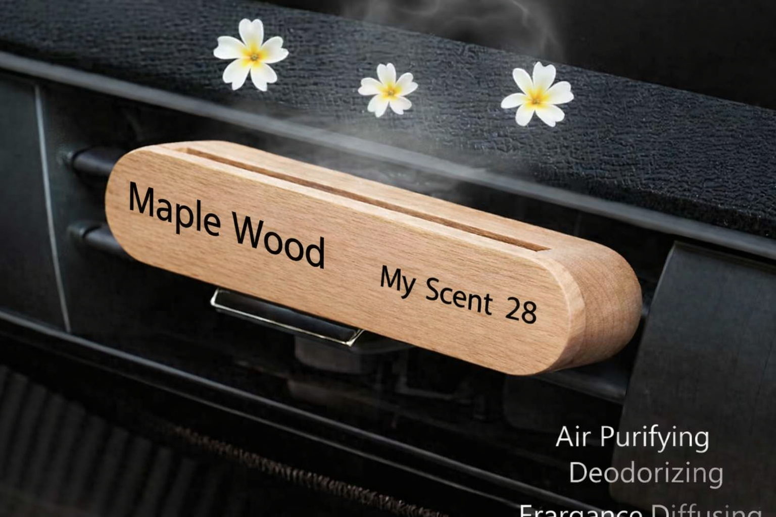 Maple Wooden Vent Clip Car Diffuser