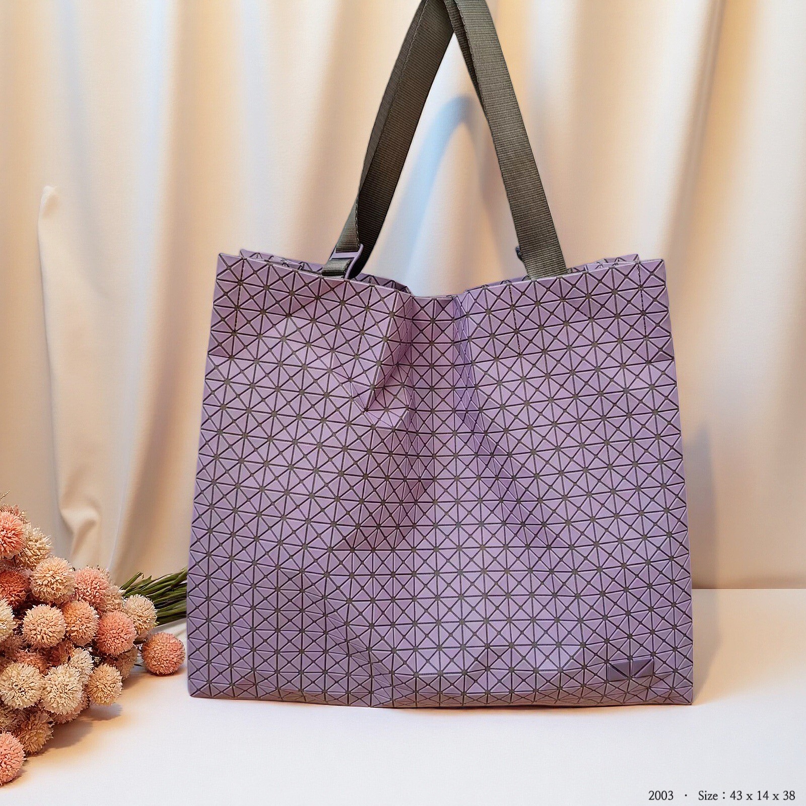 2003韓國幾何立體矽膠大托特包