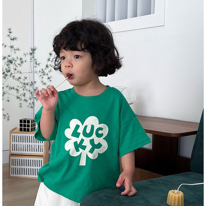 正韓夏BAYVELY 兩色lucky幸運草上衣