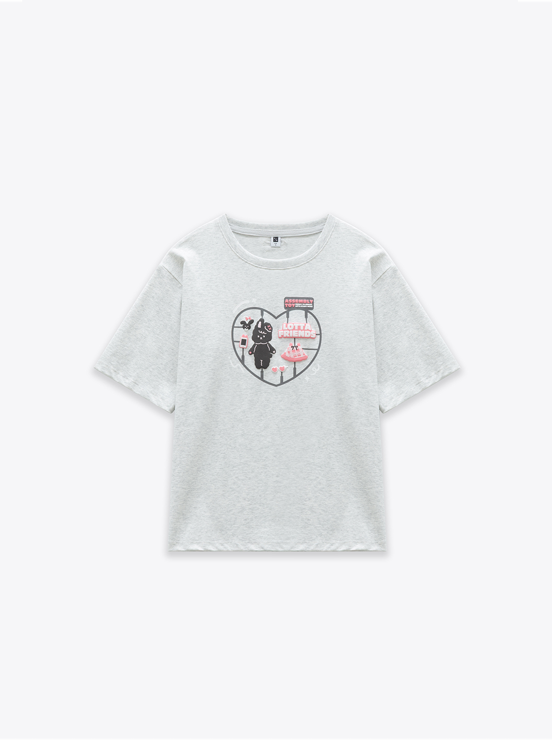 軟軟兔拼接玩具發泡印花T恤【親子款】