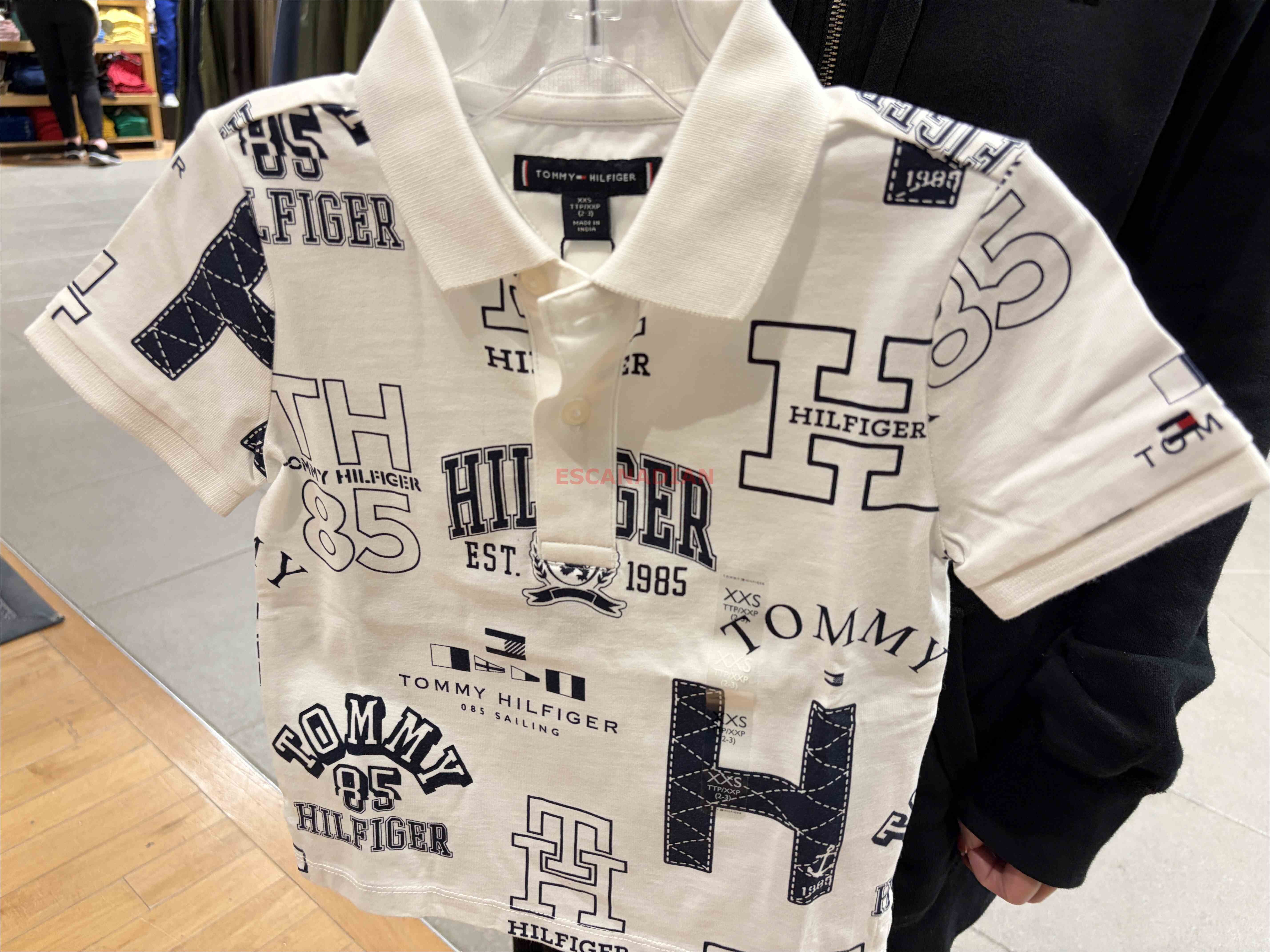 TOMMY 男大童 滿版 POLO衫