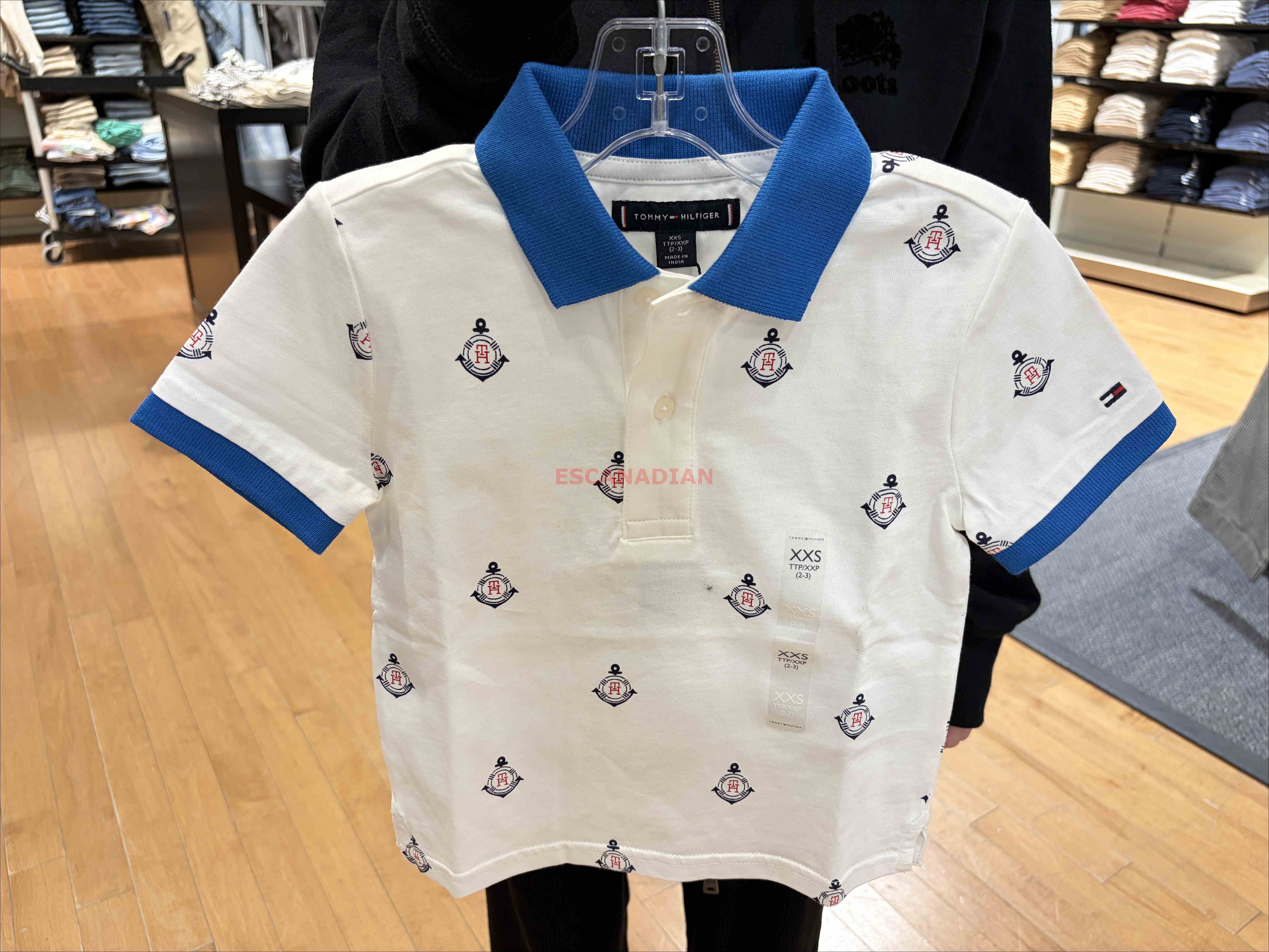 TOMMY 男大童 滿版 POLO衫