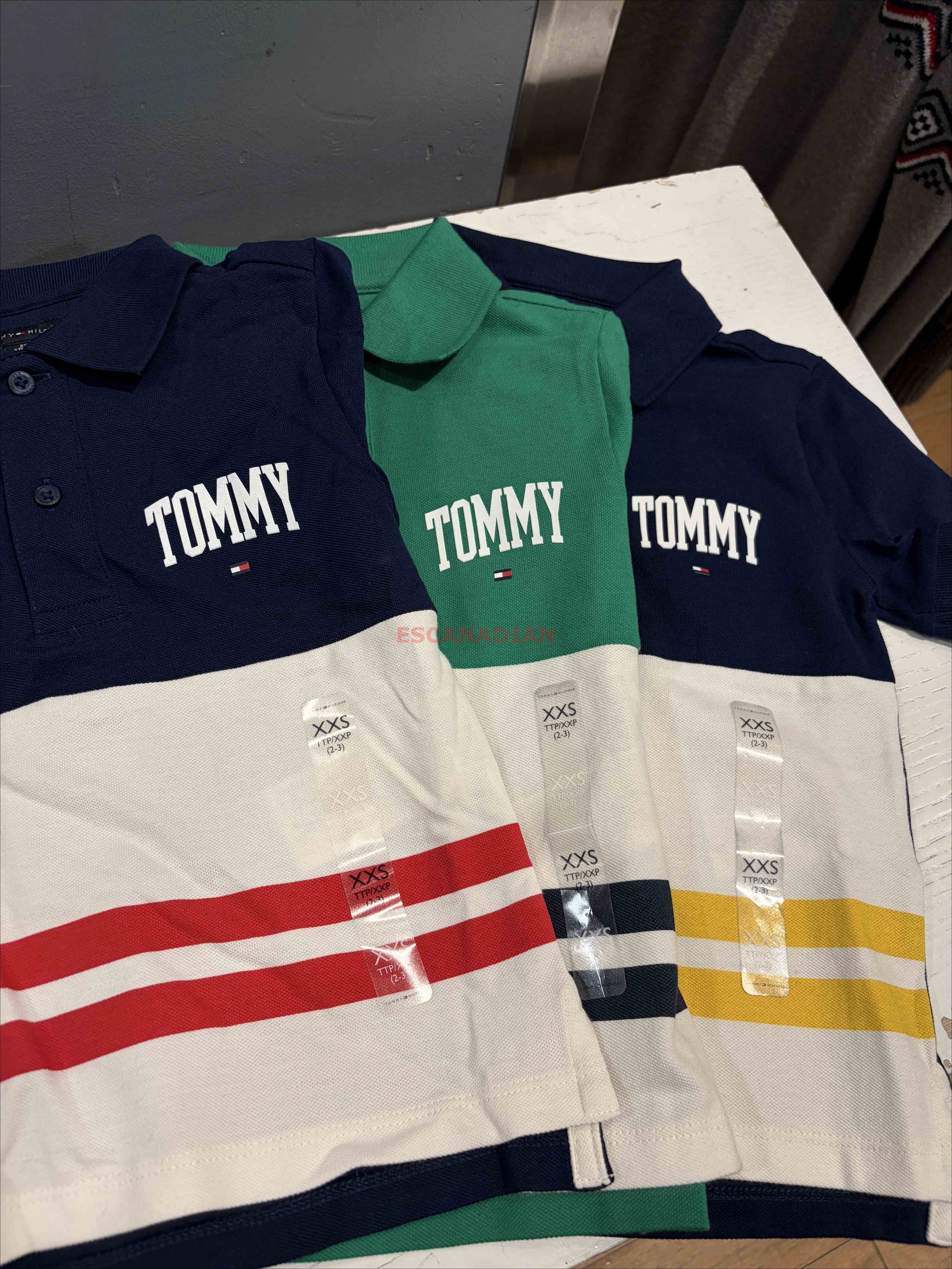 TOMMY 男大童 造型橫條 POLO衫 (3色)