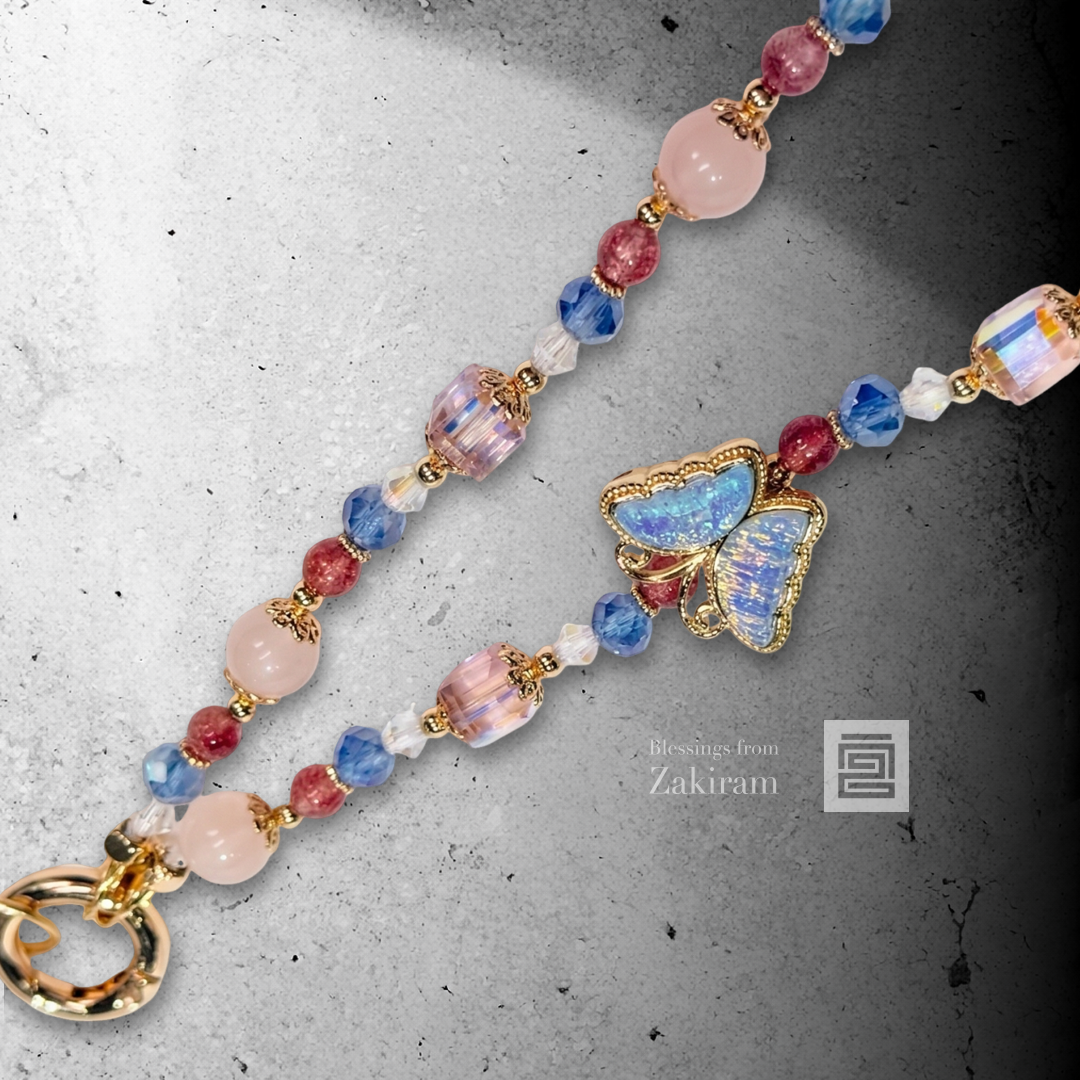 扎基拉姆 星河化蝶 福運自來 乾坤萬象 八方貴人 手機短鍊