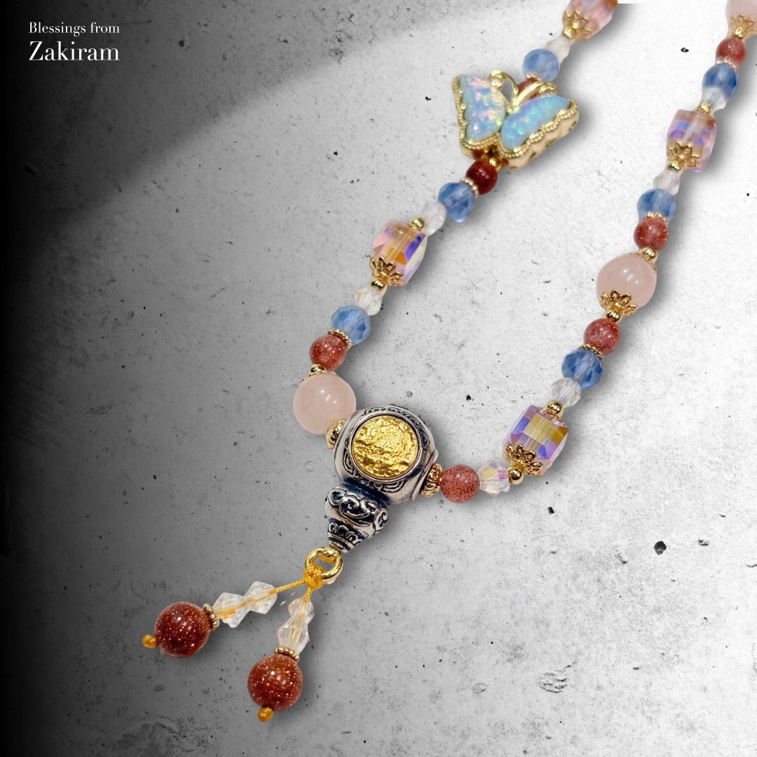 扎基拉姆 星河化蝶 福運自來 乾坤萬象 八方貴人 手機短鍊