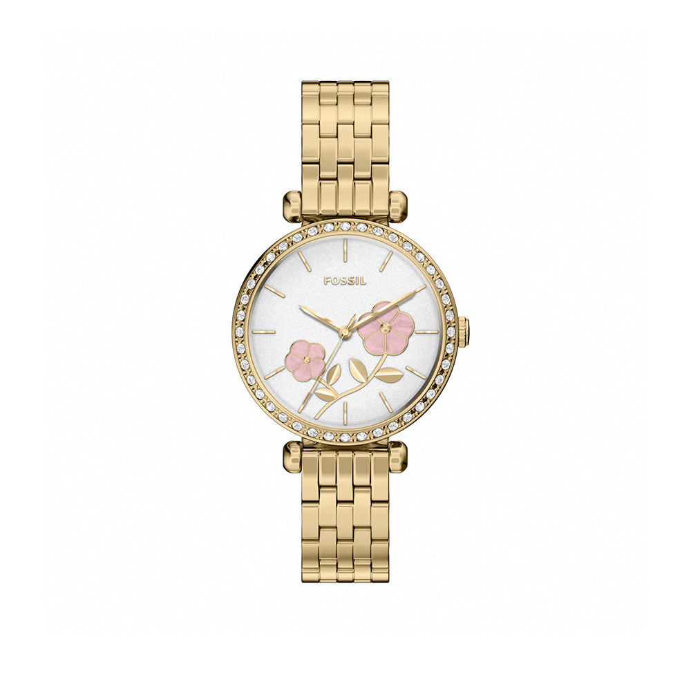 Tillie 鑲鑽優雅花語 金色不鏽鋼錶帶 36 MM BQW8045