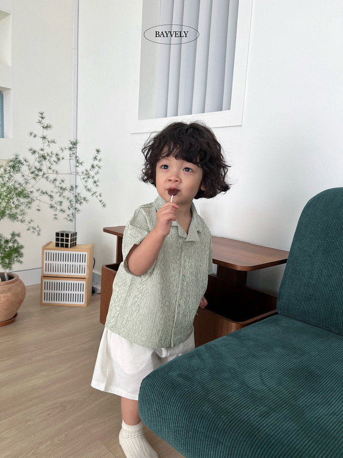 正韓夏BAYVELY 三色度假感polo領上衣