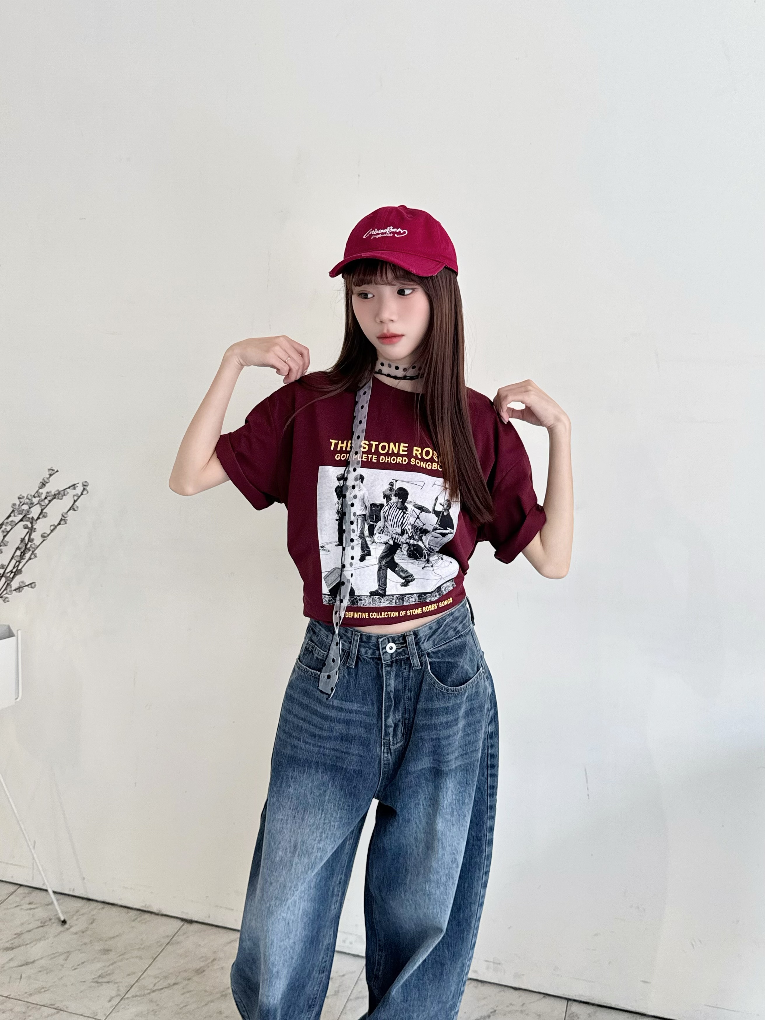 龐克搖滾印刷T恤-3211