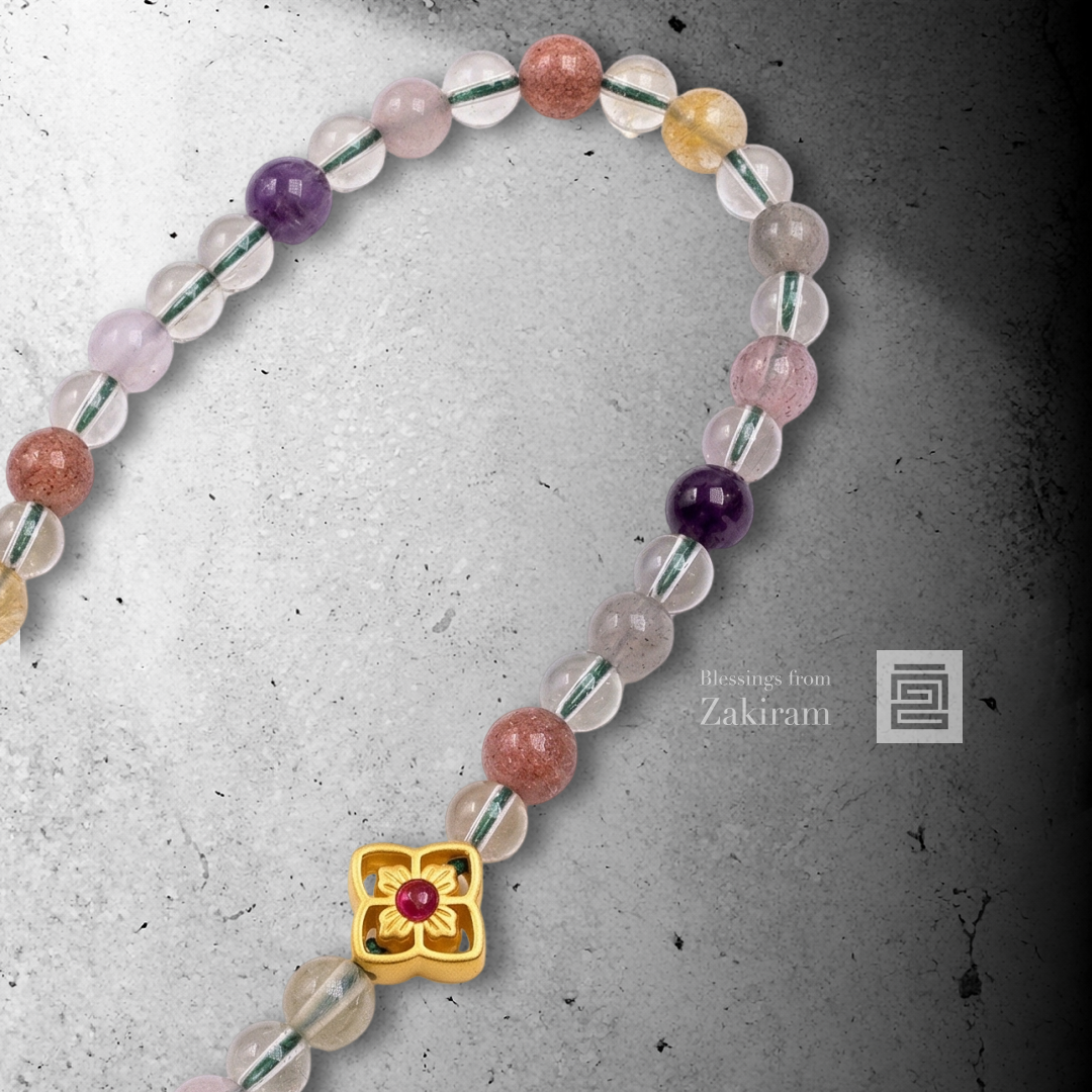 扎基拉姆 紫水晶 十字金剛杵 手機短鍊