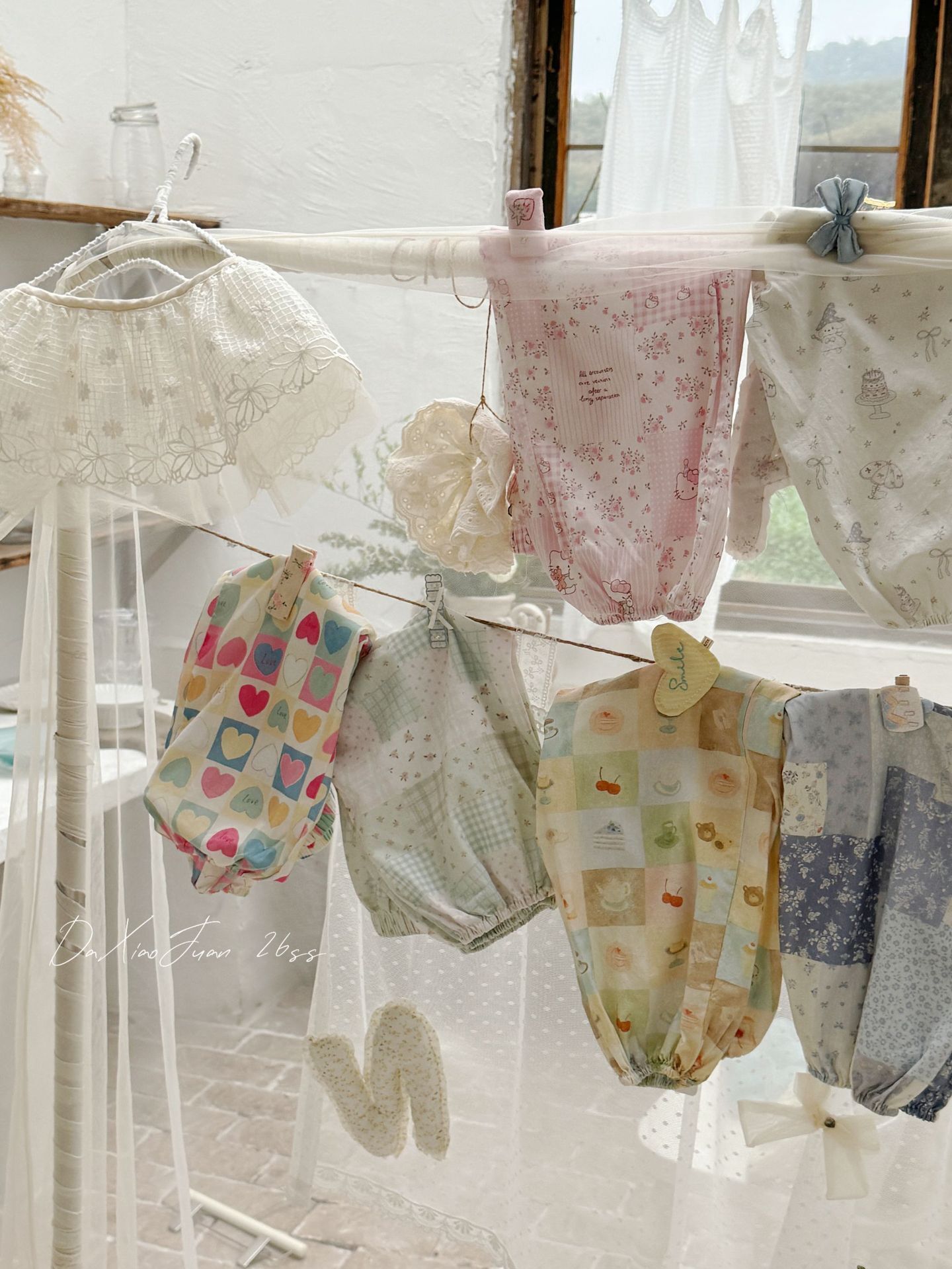 純棉印花束口防蚊褲(90-140)