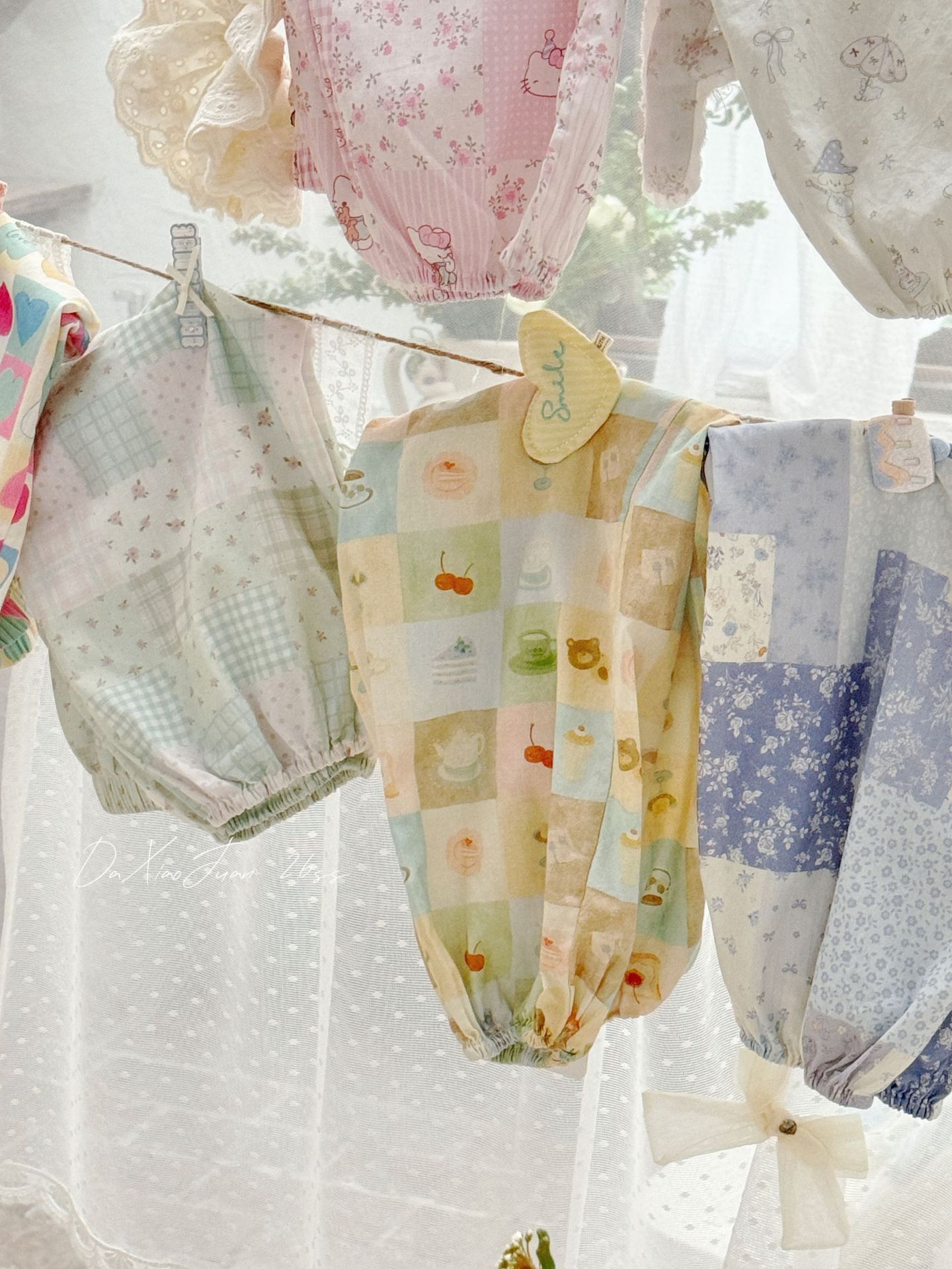 純棉印花束口防蚊褲(90-140)