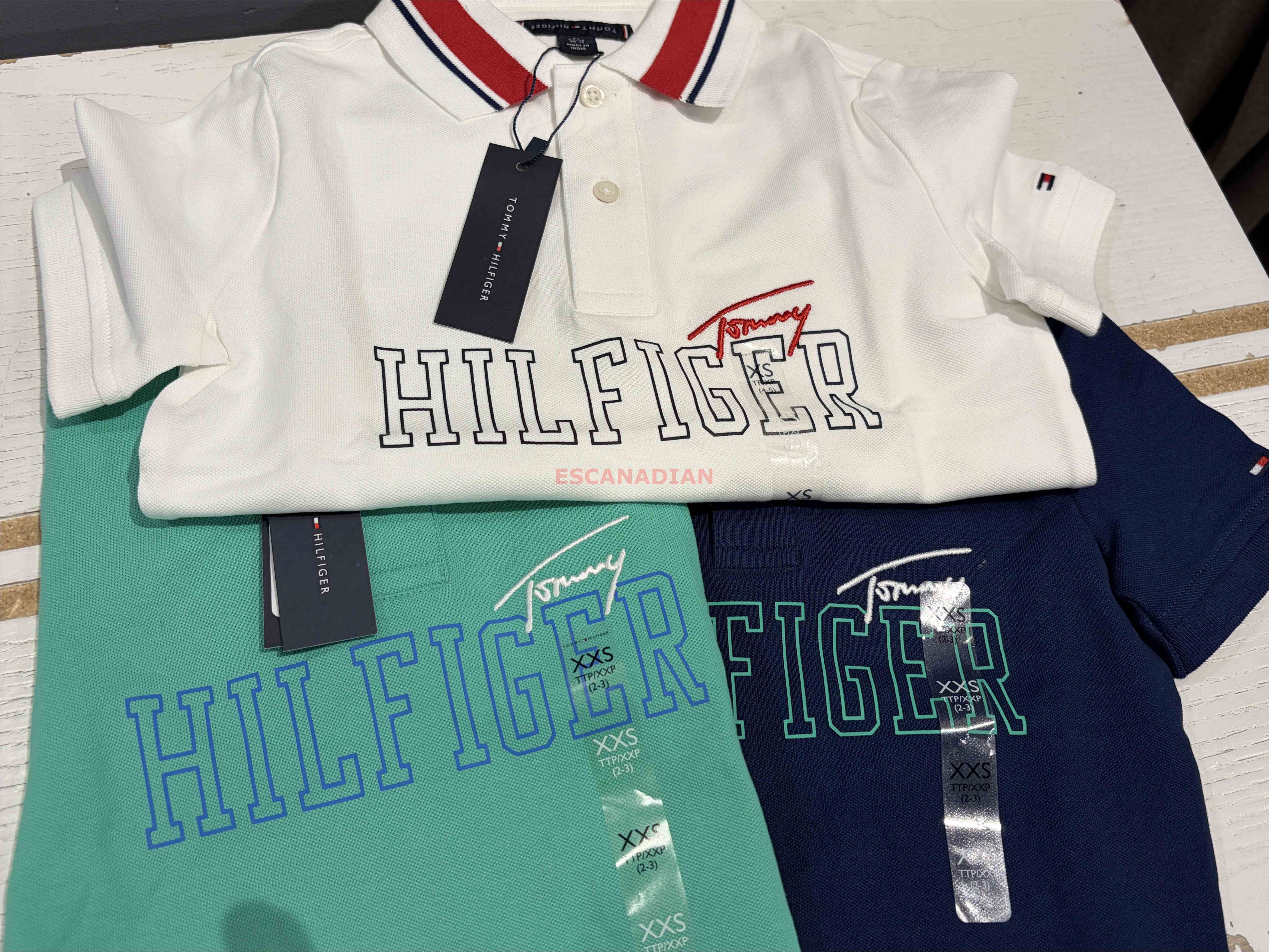 TOMMY 男大童 字樣 POLO衫 (3色)