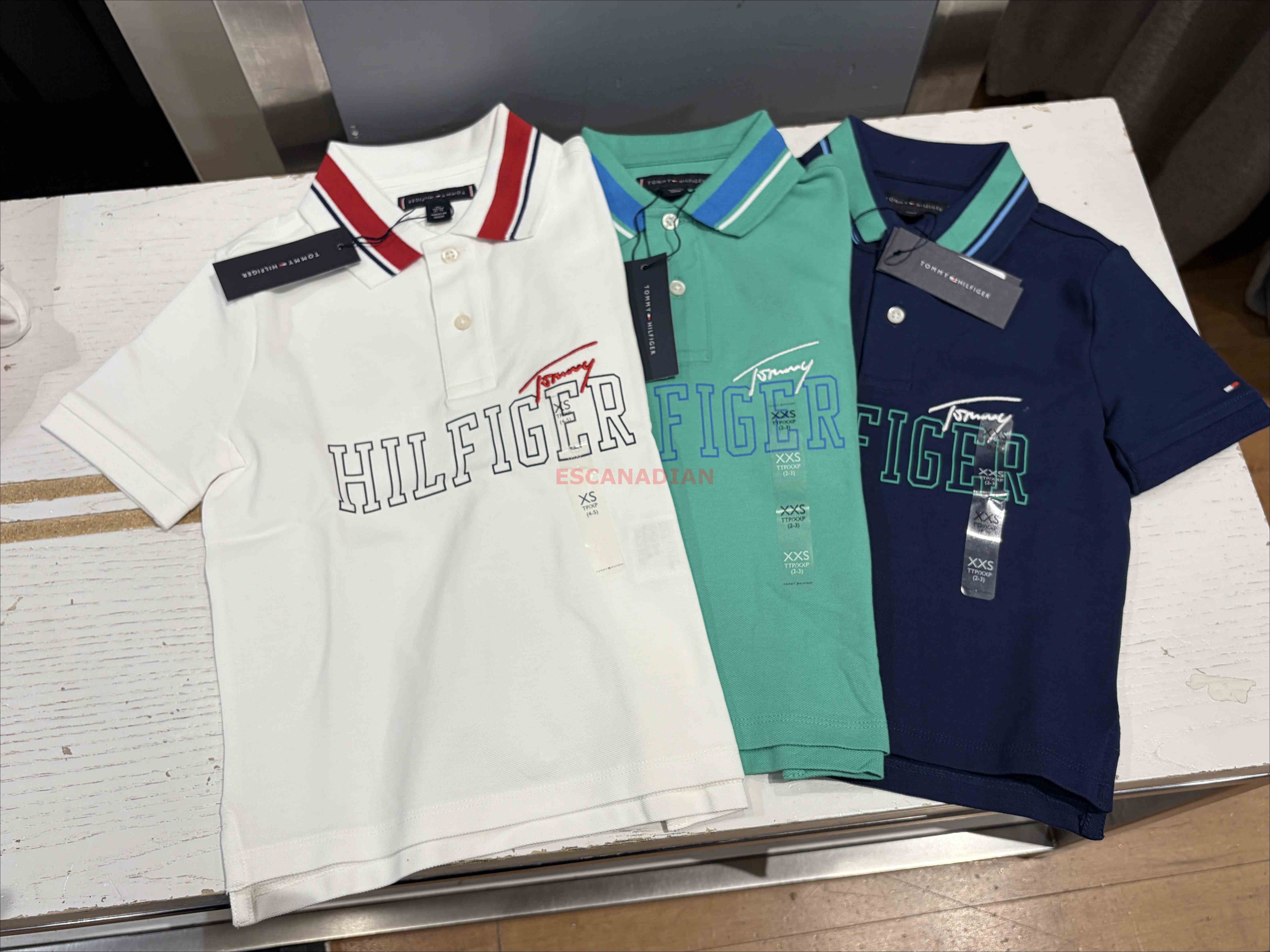 TOMMY 男大童 字樣 POLO衫 (3色)