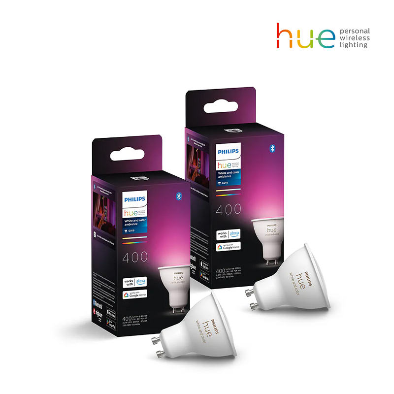 【組合優惠】2件 Hue GU10 彩光智能燈泡 4.2W