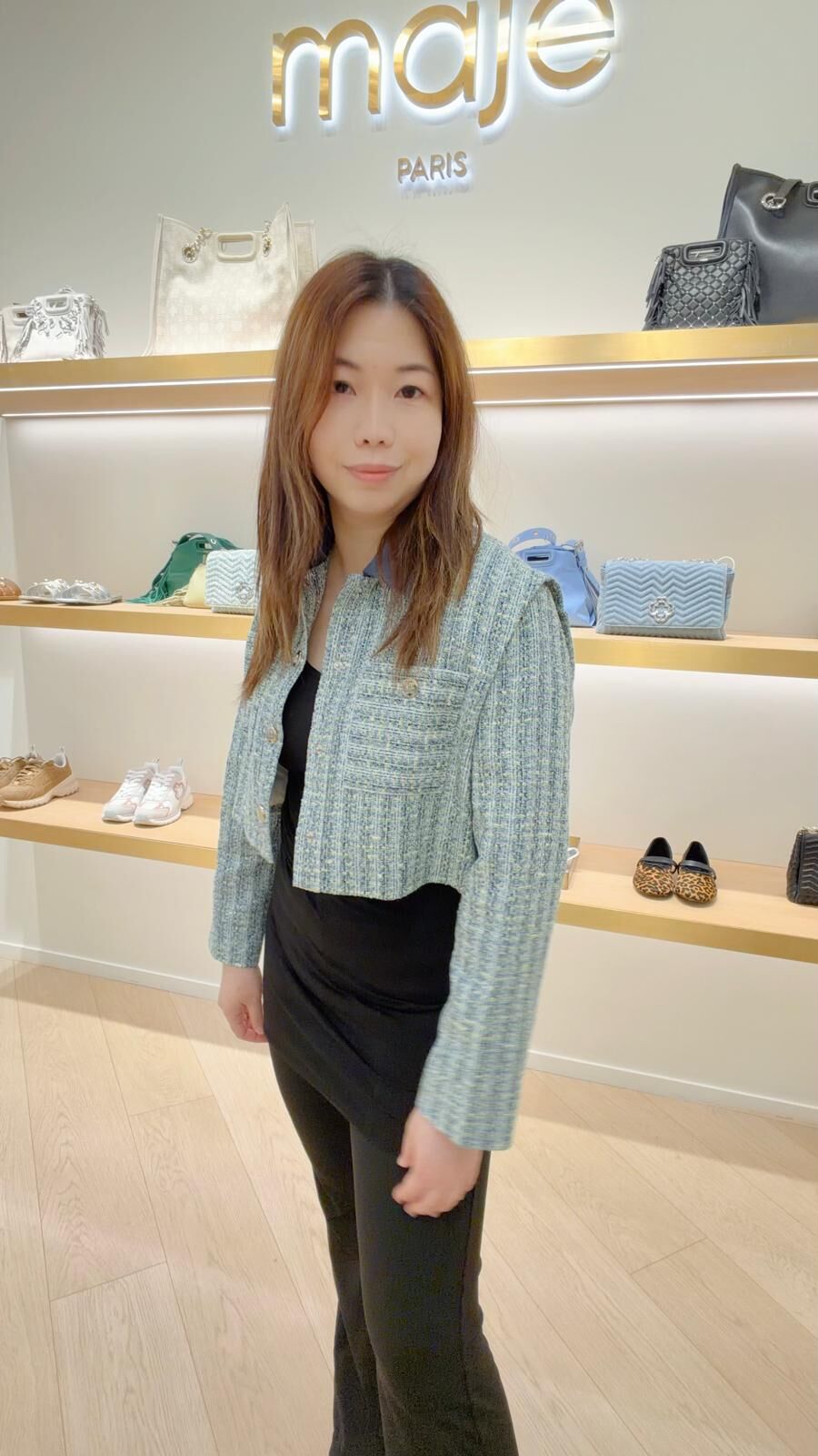 Maje 草藍色藍領外套 #MFPVE00541