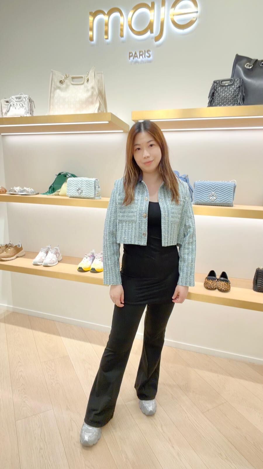 Maje 草藍色藍領外套 #MFPVE00541