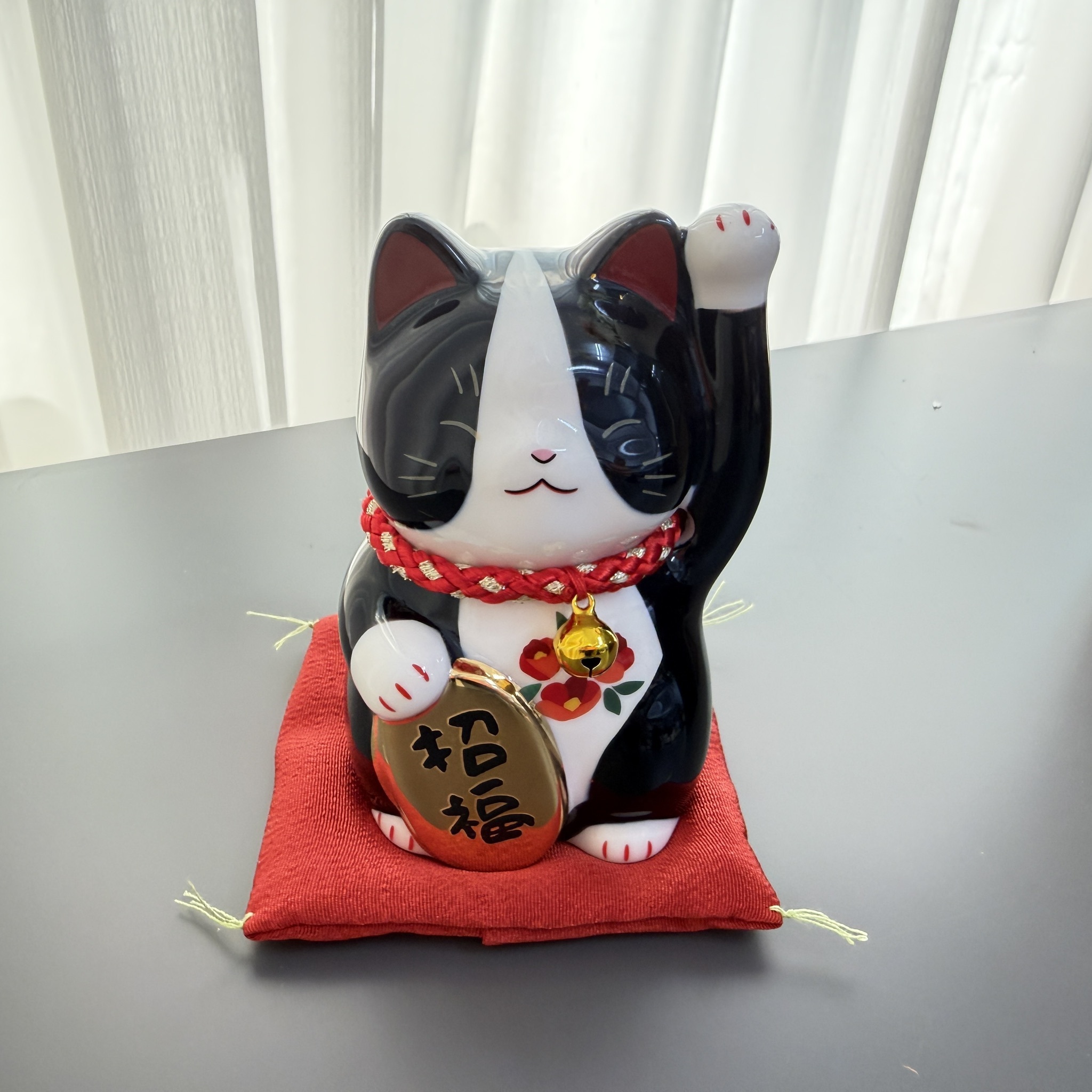 黑白招福招財貓