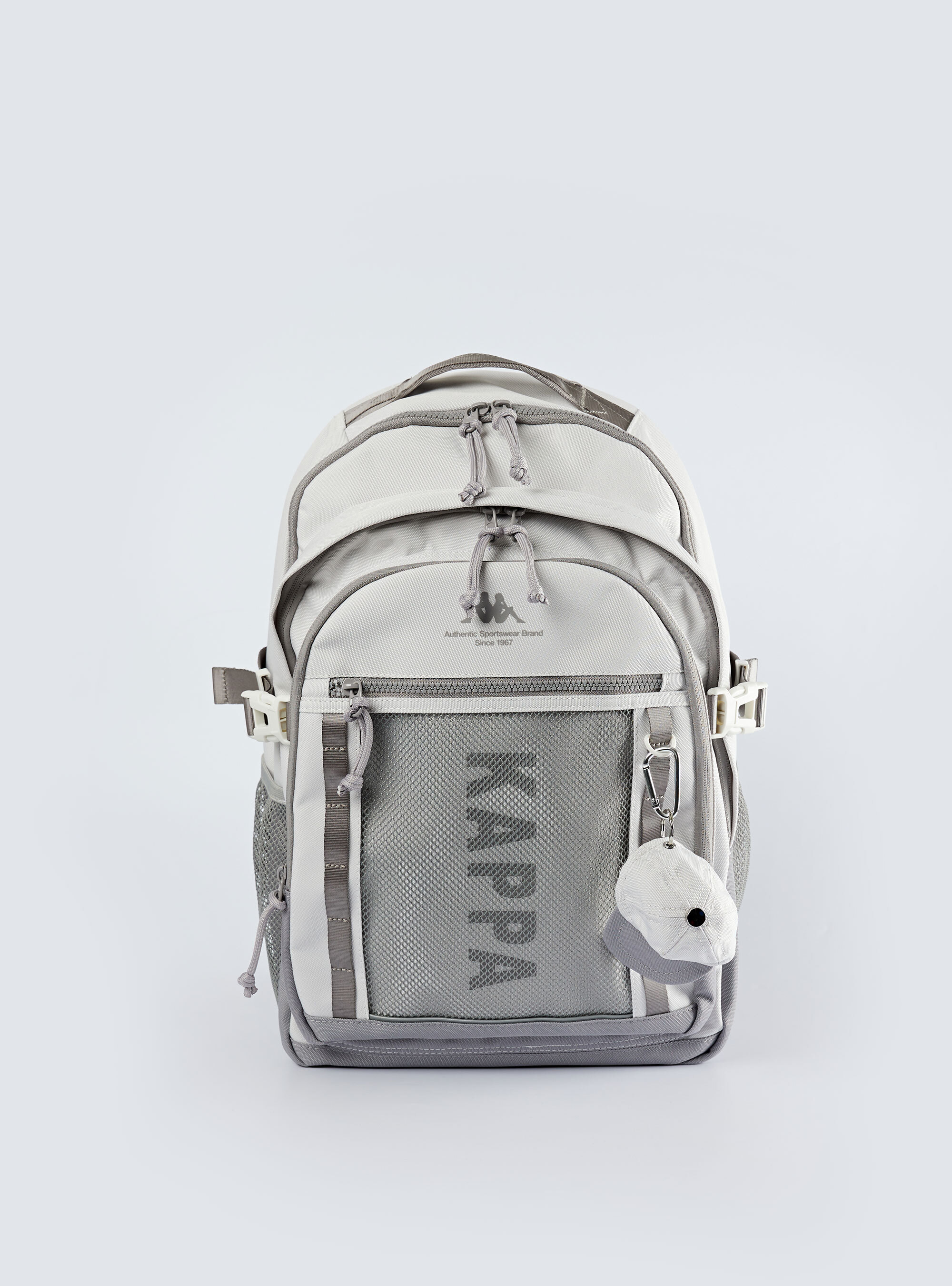 大容量運動後背包 (灰白）