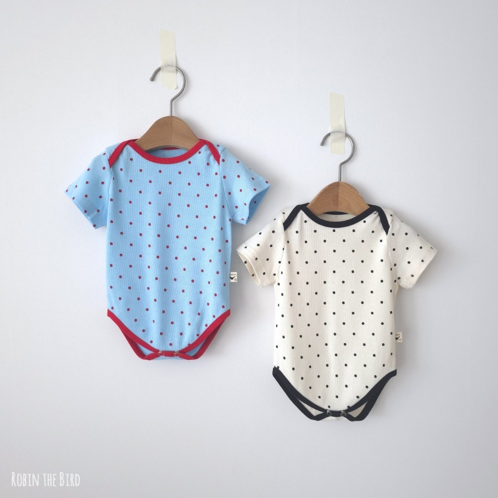 正韓夏SeroBin 兩色點點包屁衣