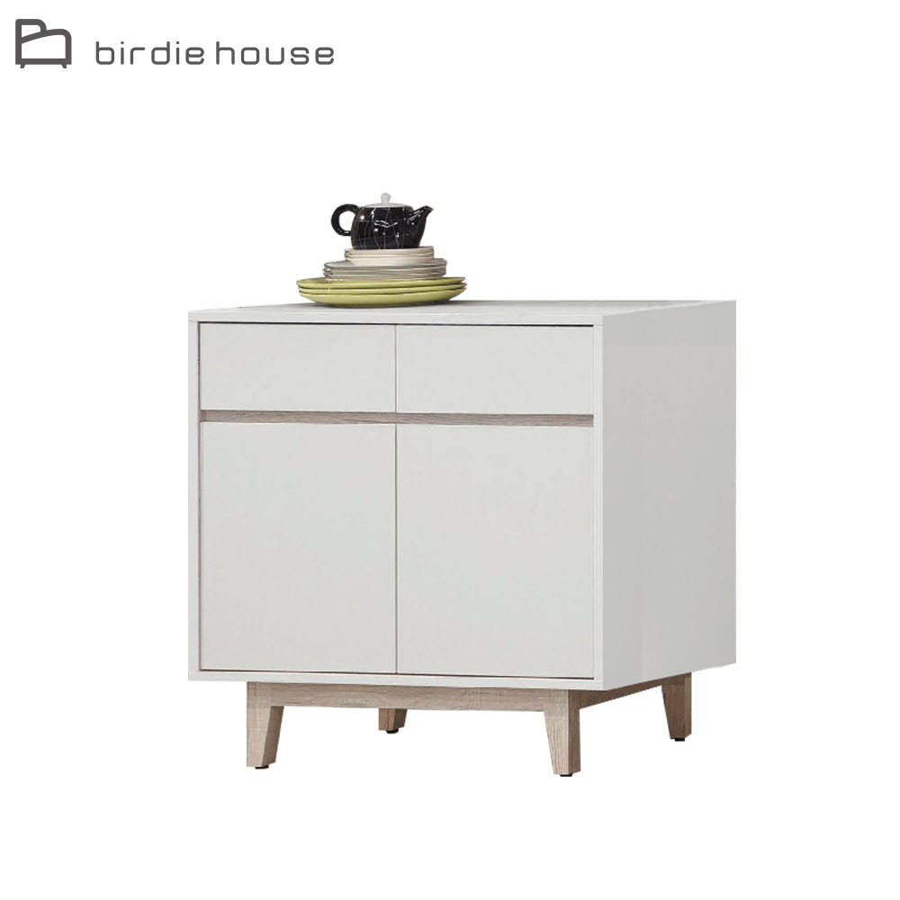 柏蒂家居-巴克利2.7尺二門二抽餐櫃/電器收納櫃/碗盤櫃/置物矮櫃(下座)