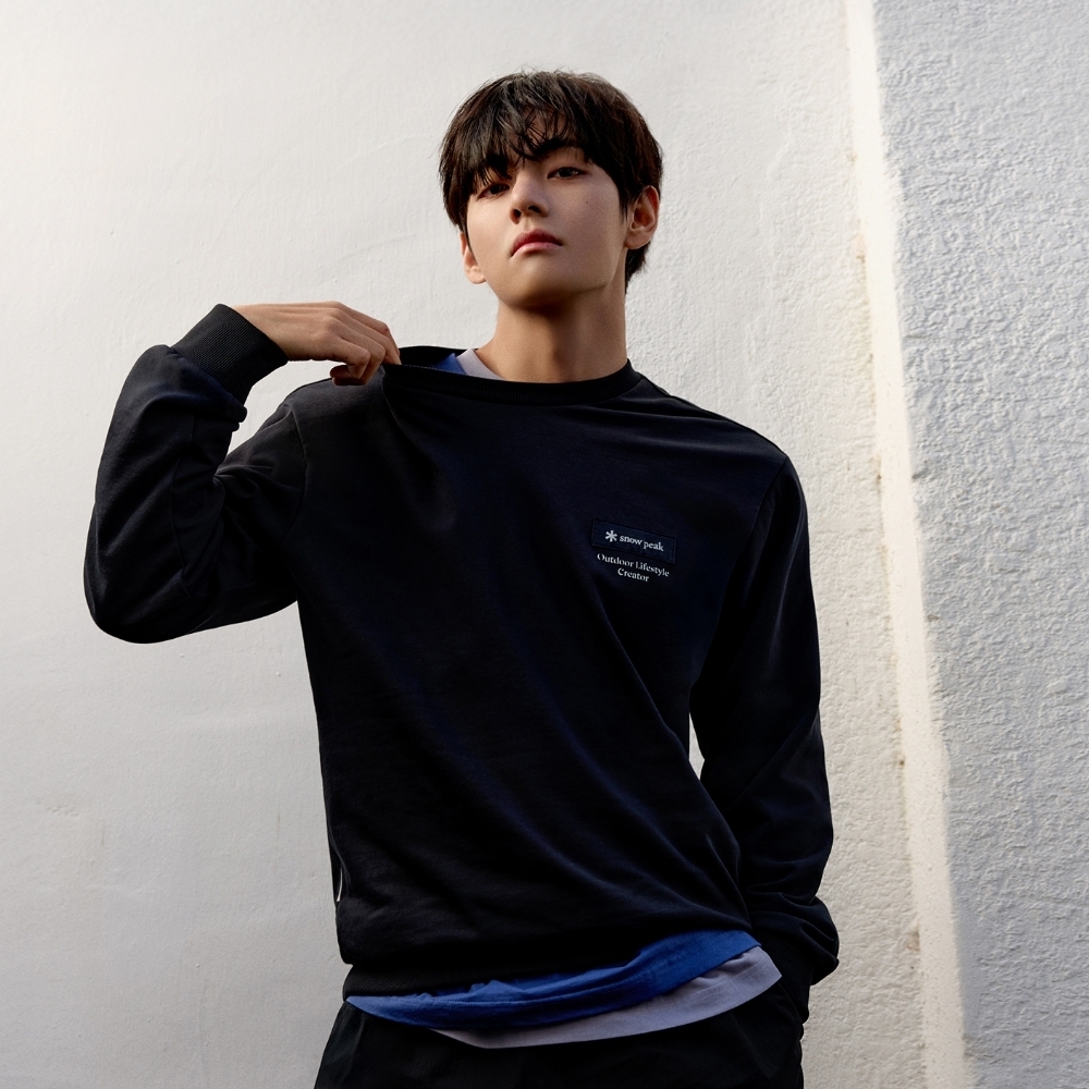 【代購】Snow Peak 25FW 經典字串貼布大學 T BTS V 代言款 S26SMFHT54