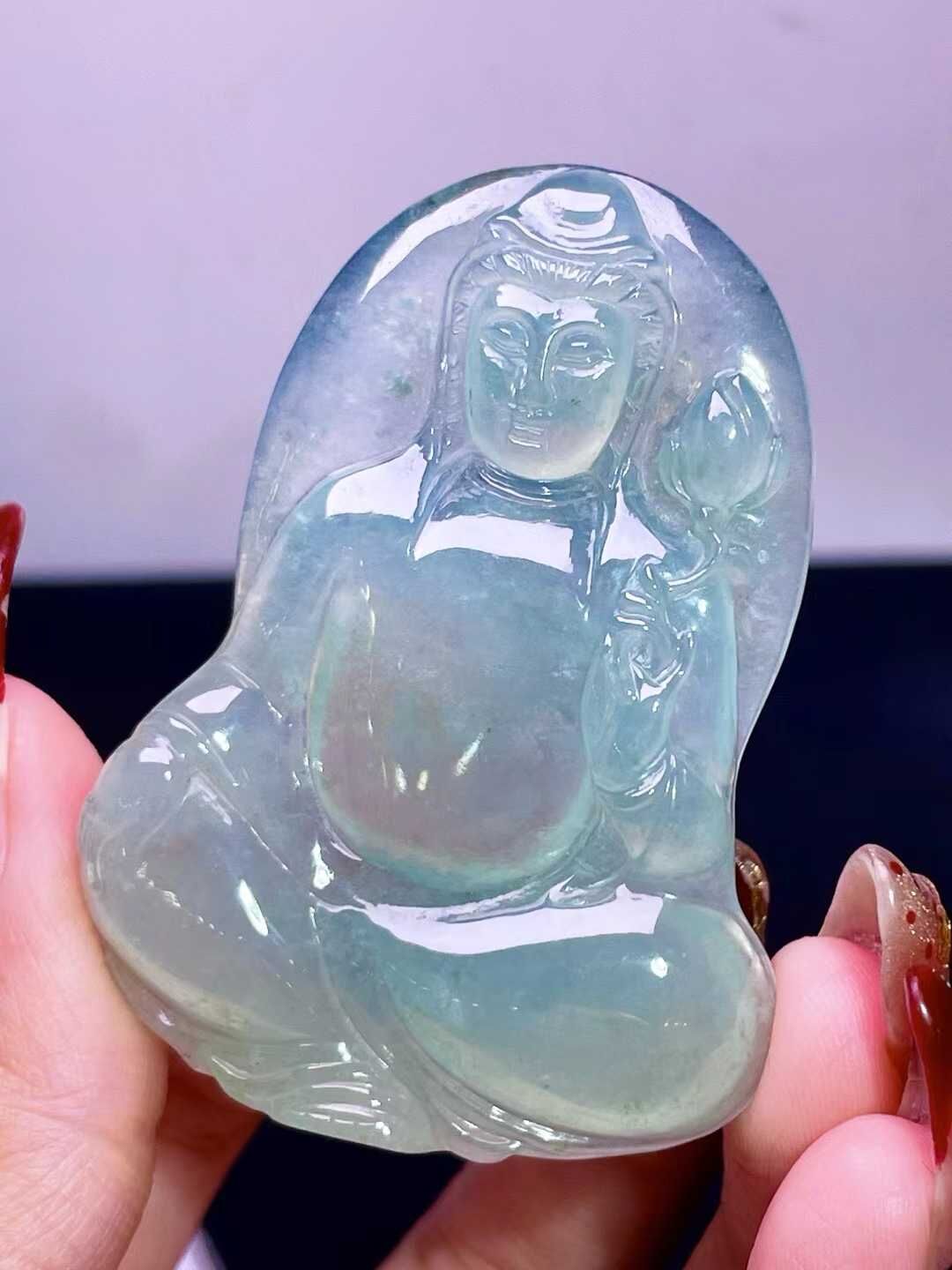 316412 翡翠觀音吊墜