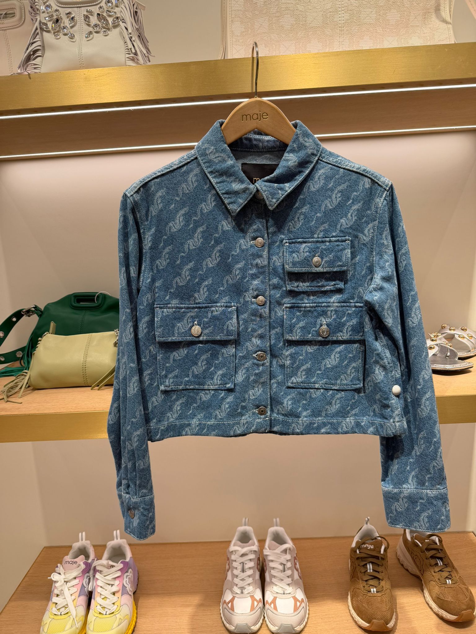 Maje 藍色長袖外套 #MFPCM00499