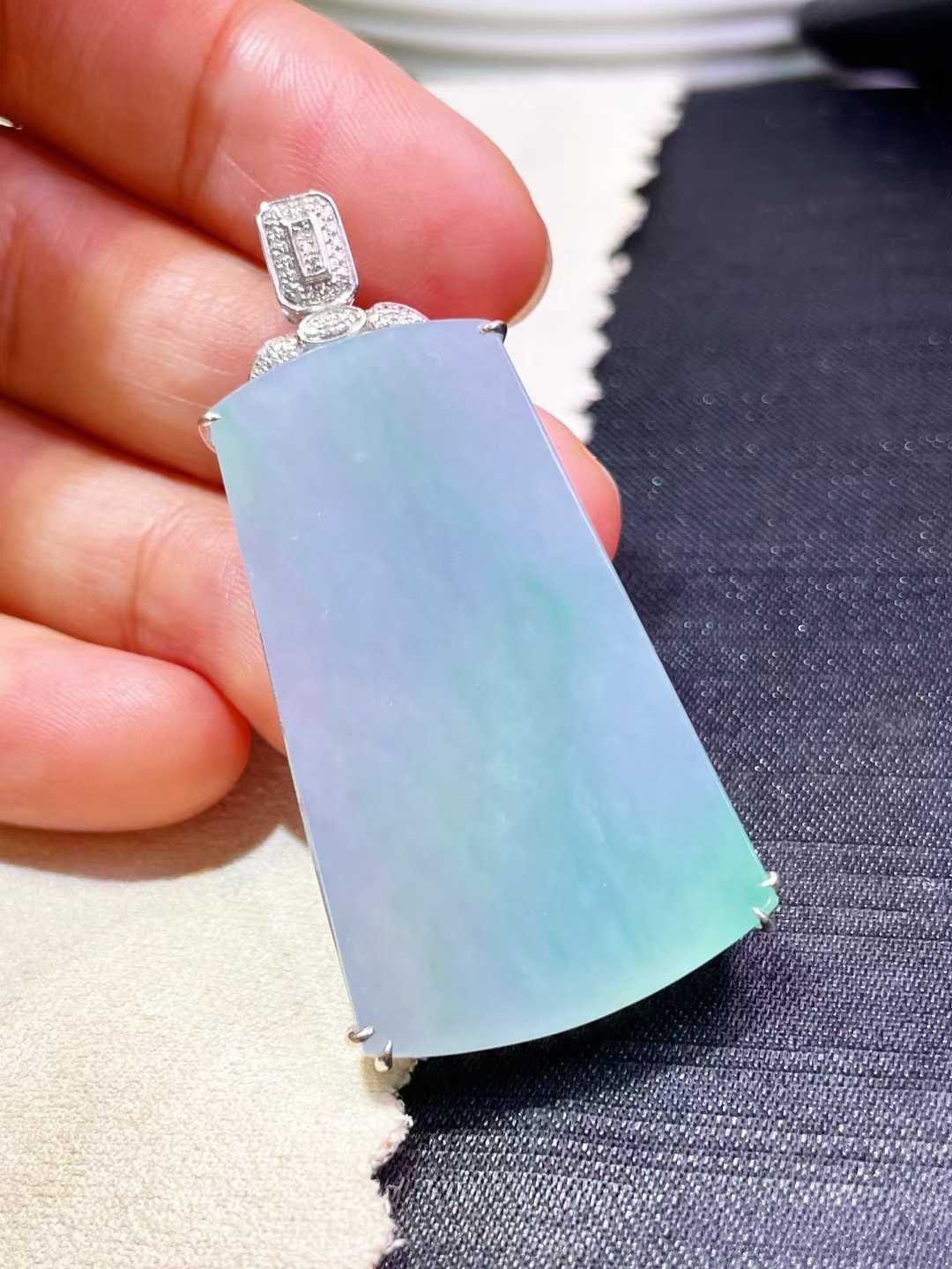 翡翠無事牌吊墜,天然翡翠A玉, 緬甸玉, Jade, Jadeite